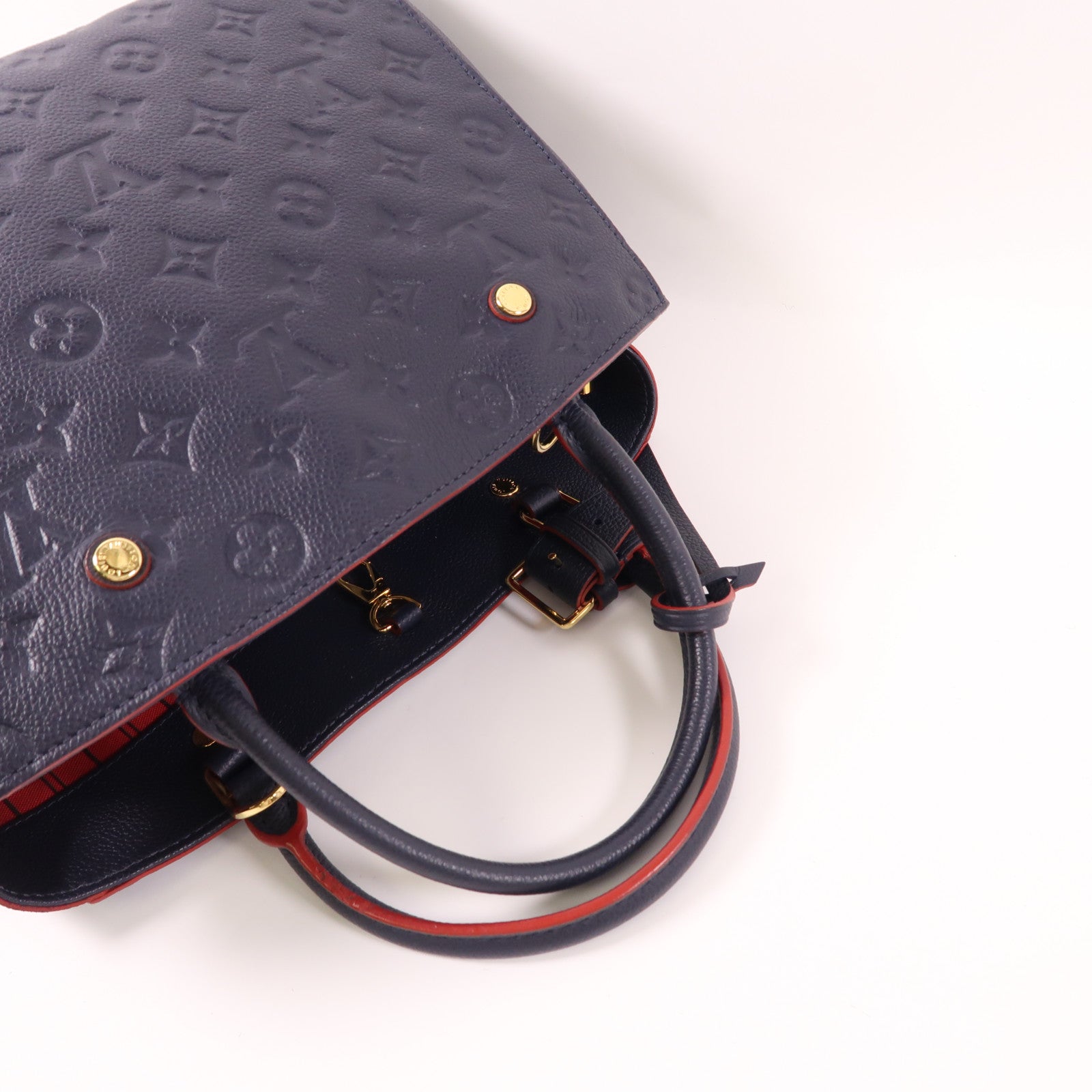 LOUIS VUITTON 【激減優惠】Monogram Empreinte Montaigne MM金扣手挽肩背兩用袋