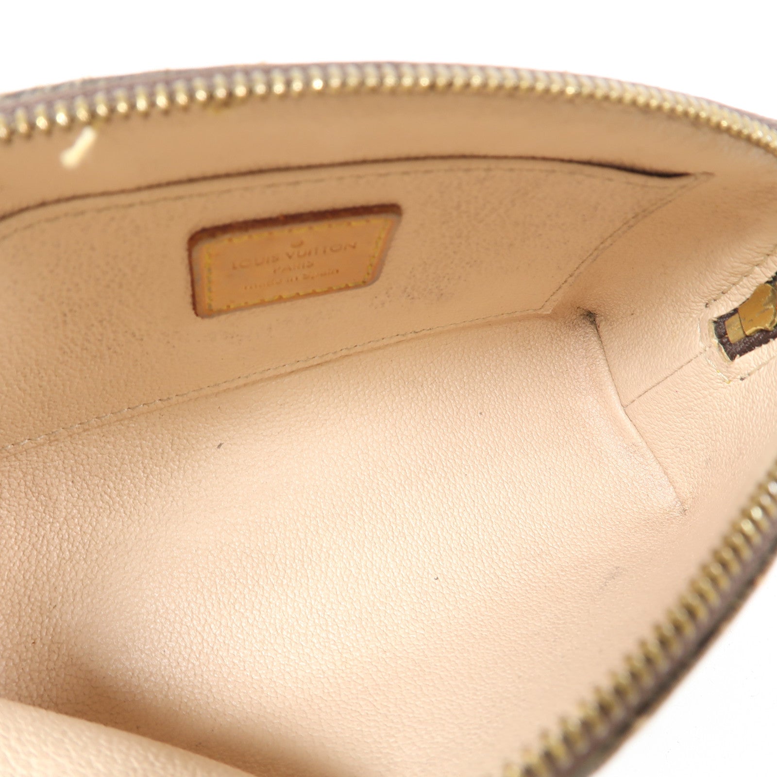 LOUIS VUITTON Monogram Pouch金扣手拿包啡色