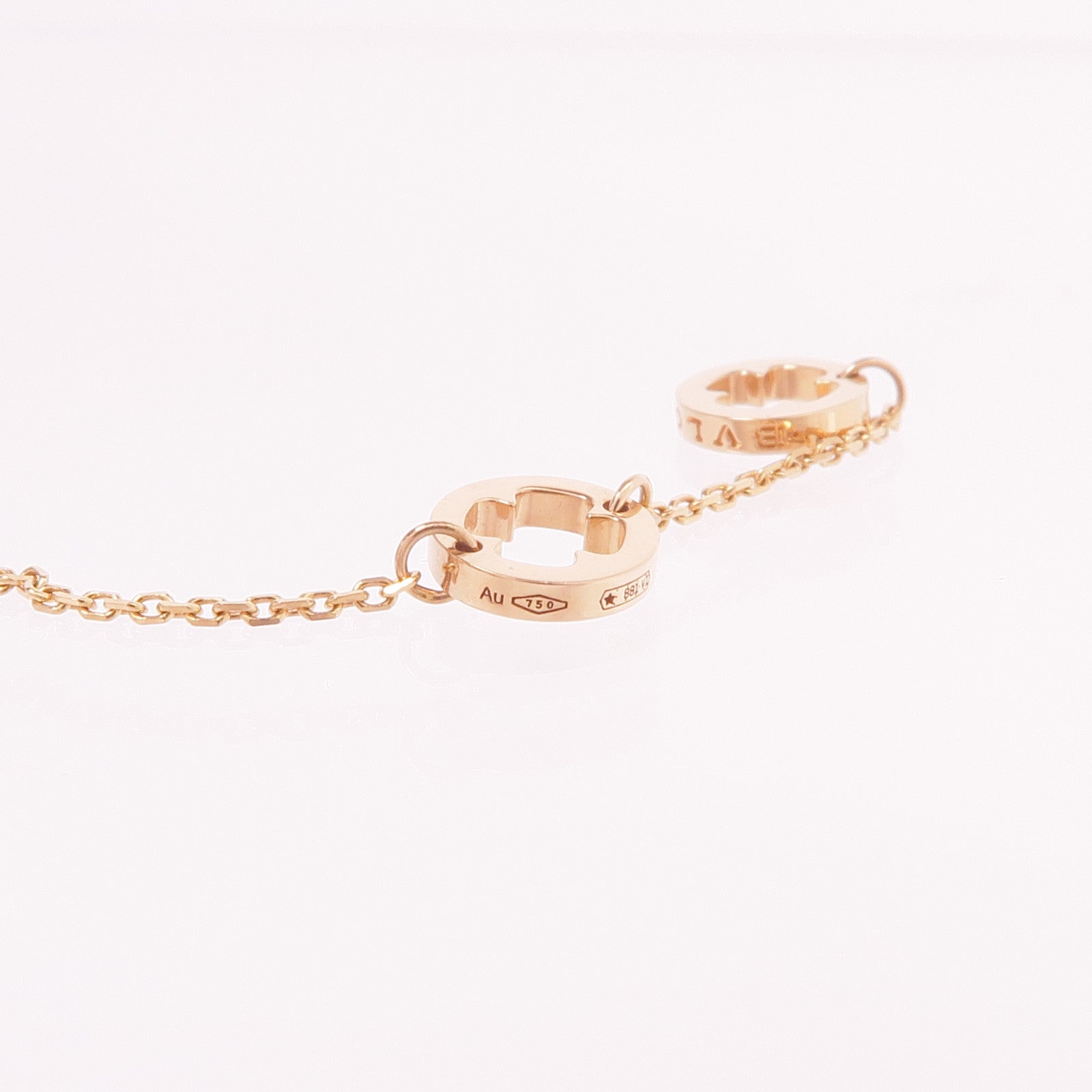 BVLGARI 18K玫瑰金Fiorever Diamond Necklace鑽石項鍊
