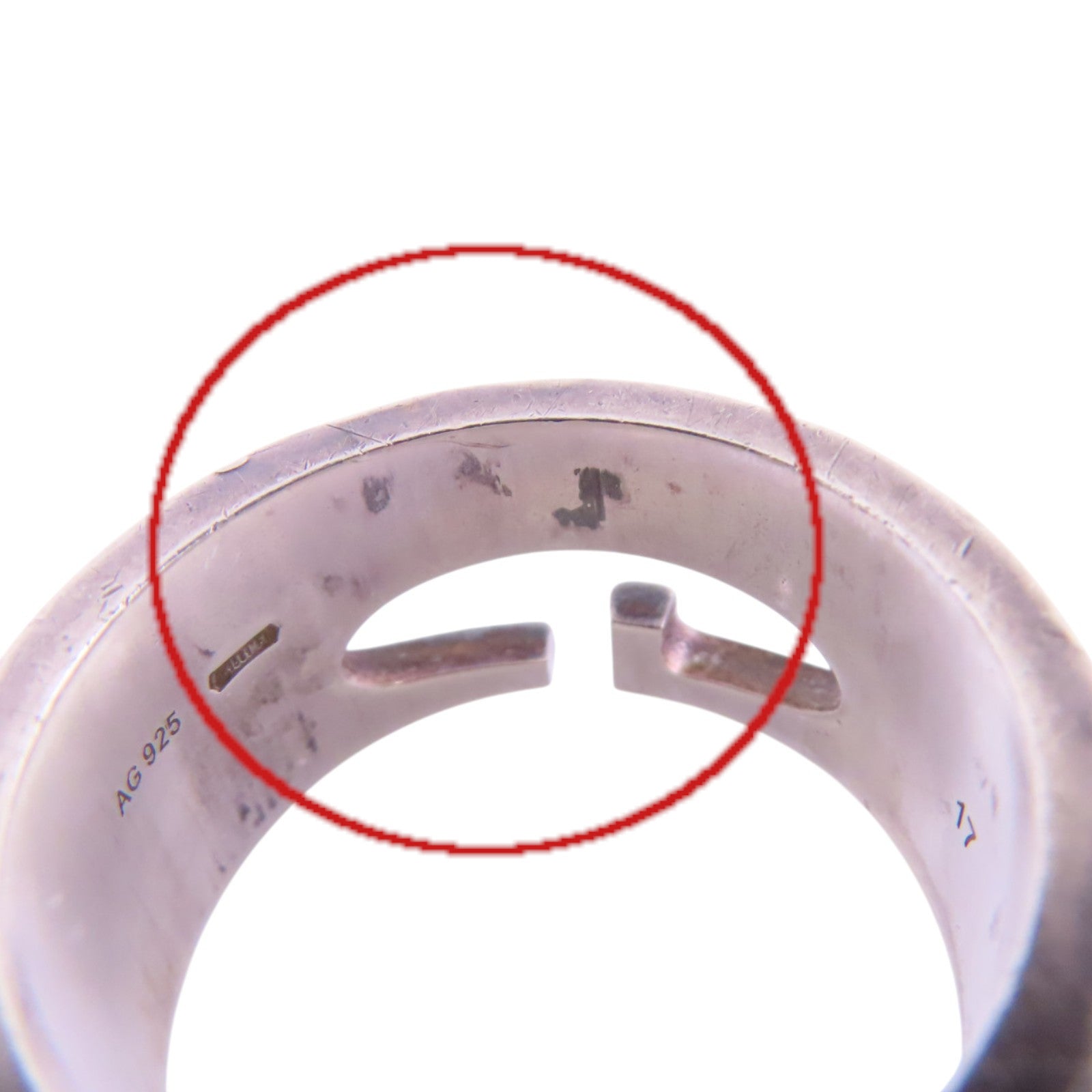 GUCCI 925純銀Silver Ring戒指#17/US#7.5