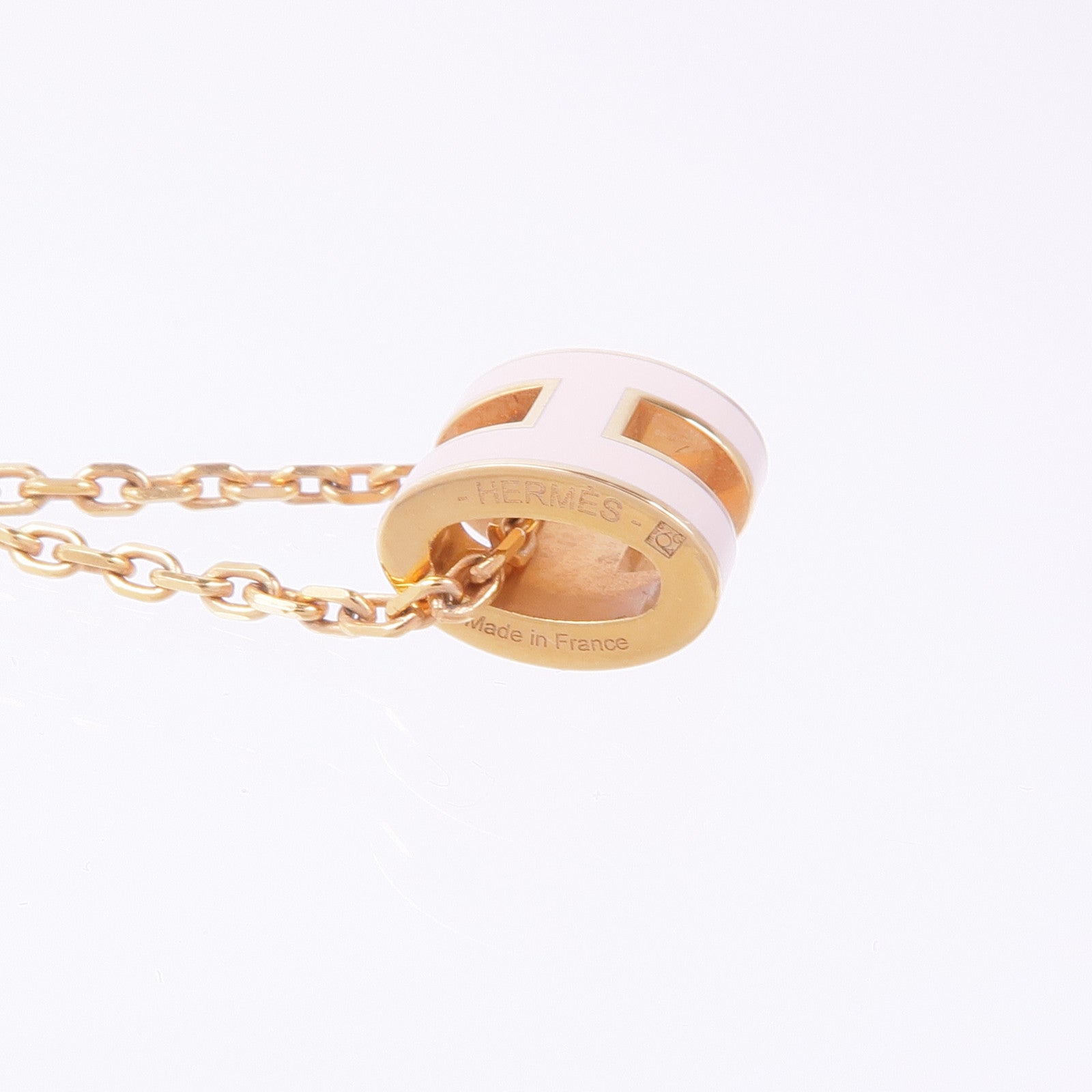 HERMES 金屬Mini Pop H Pendant金扣項鍊