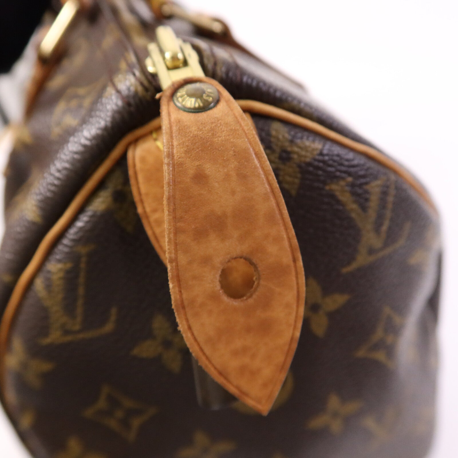LOUIS VUITTON Monogram Speedy 30金扣手挽袋