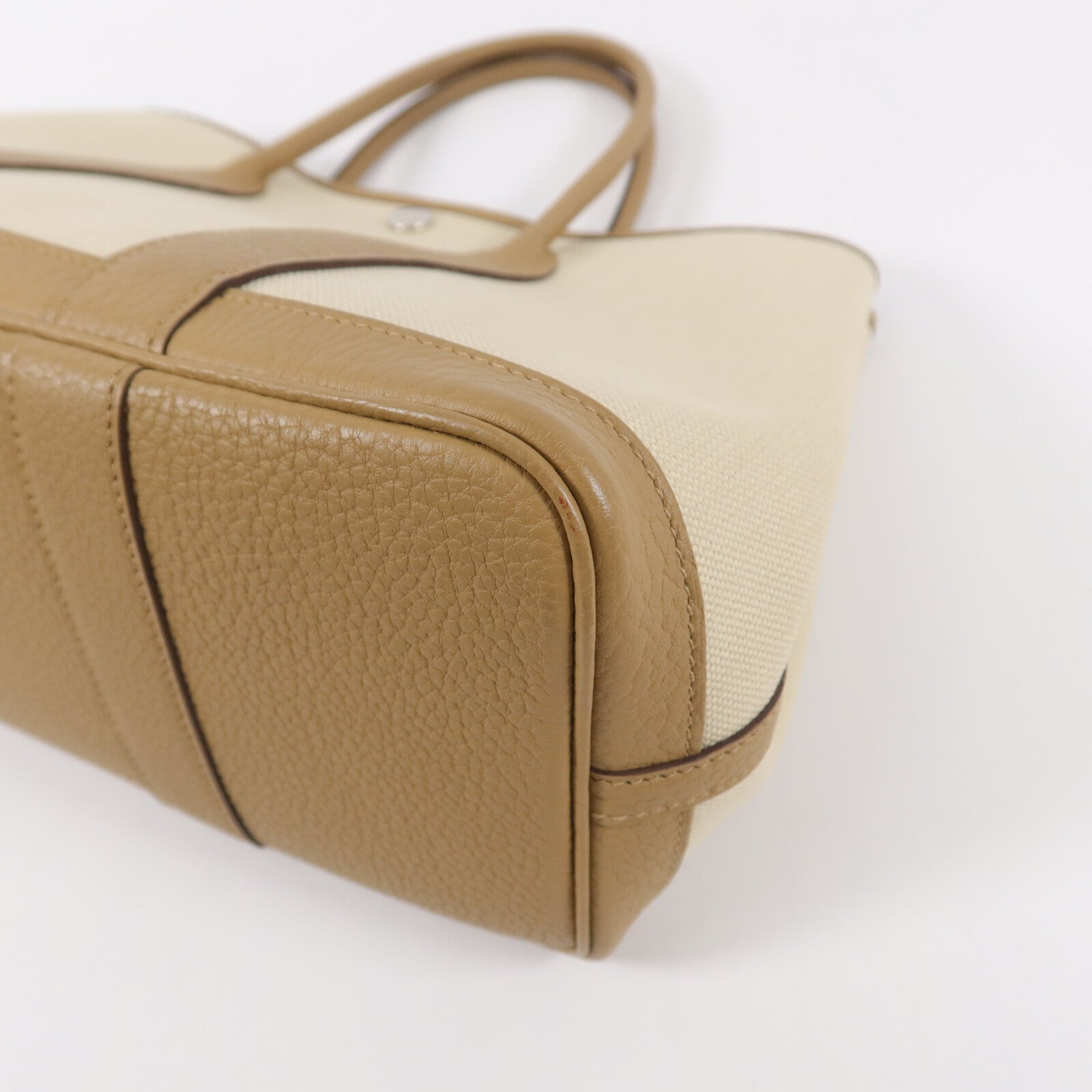 HERMES Canvas/Negonda皮革Garden Party TPM手挽袋Biscuit