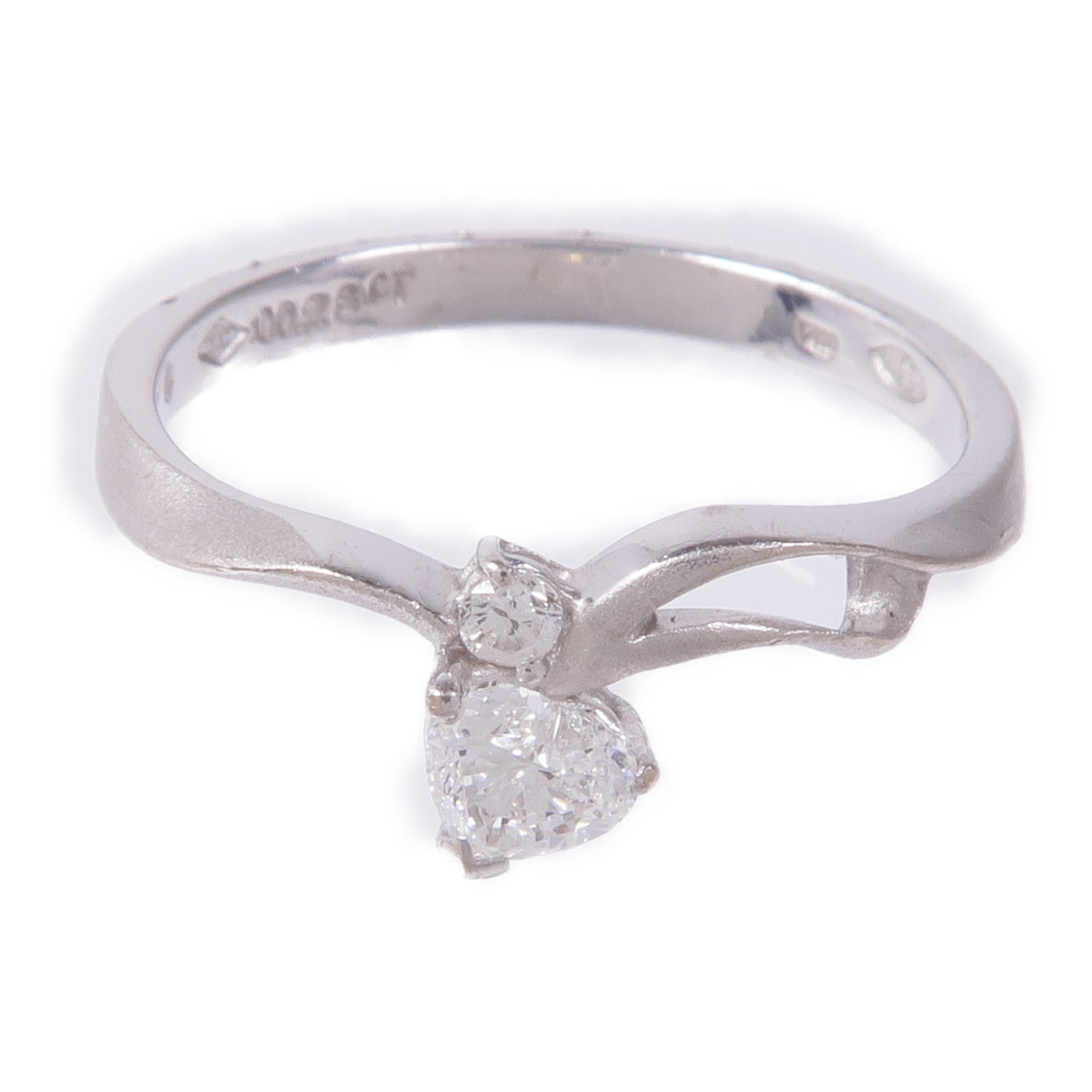 JEWELRY 【激減優惠】18K白金Diamond Ring鑽石戒指US#6.25