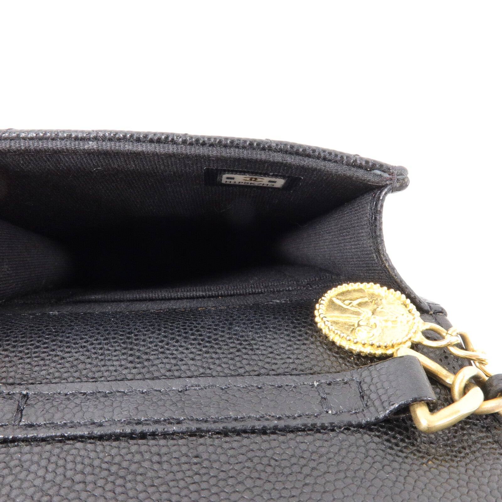CHANEL 牛皮皮革Phone Bag鏈帶肩背袋