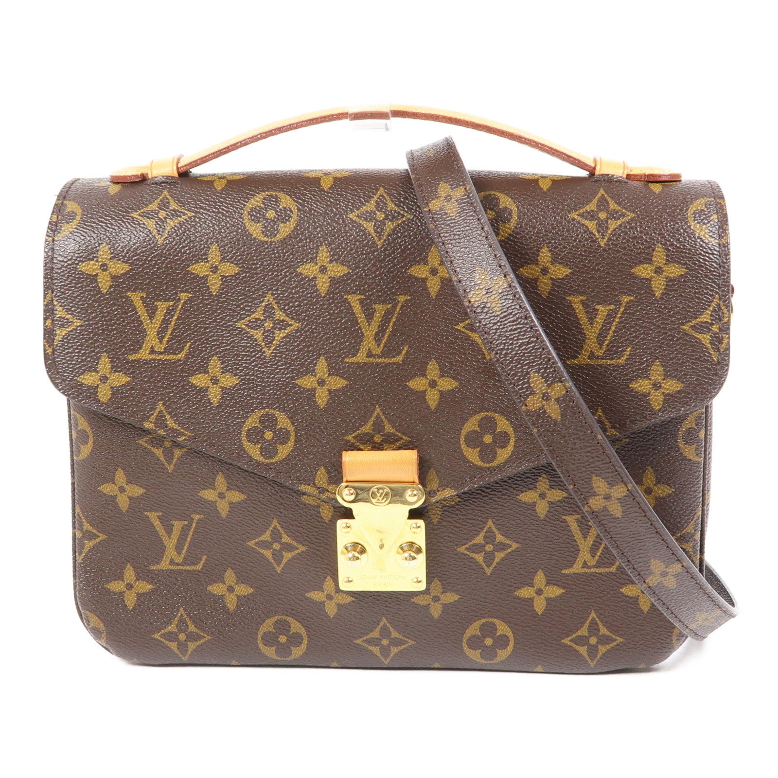 LOUIS VUITTON LV GHW Pochette Metis MM 2 Way Bag M44875 Monogram Brown
