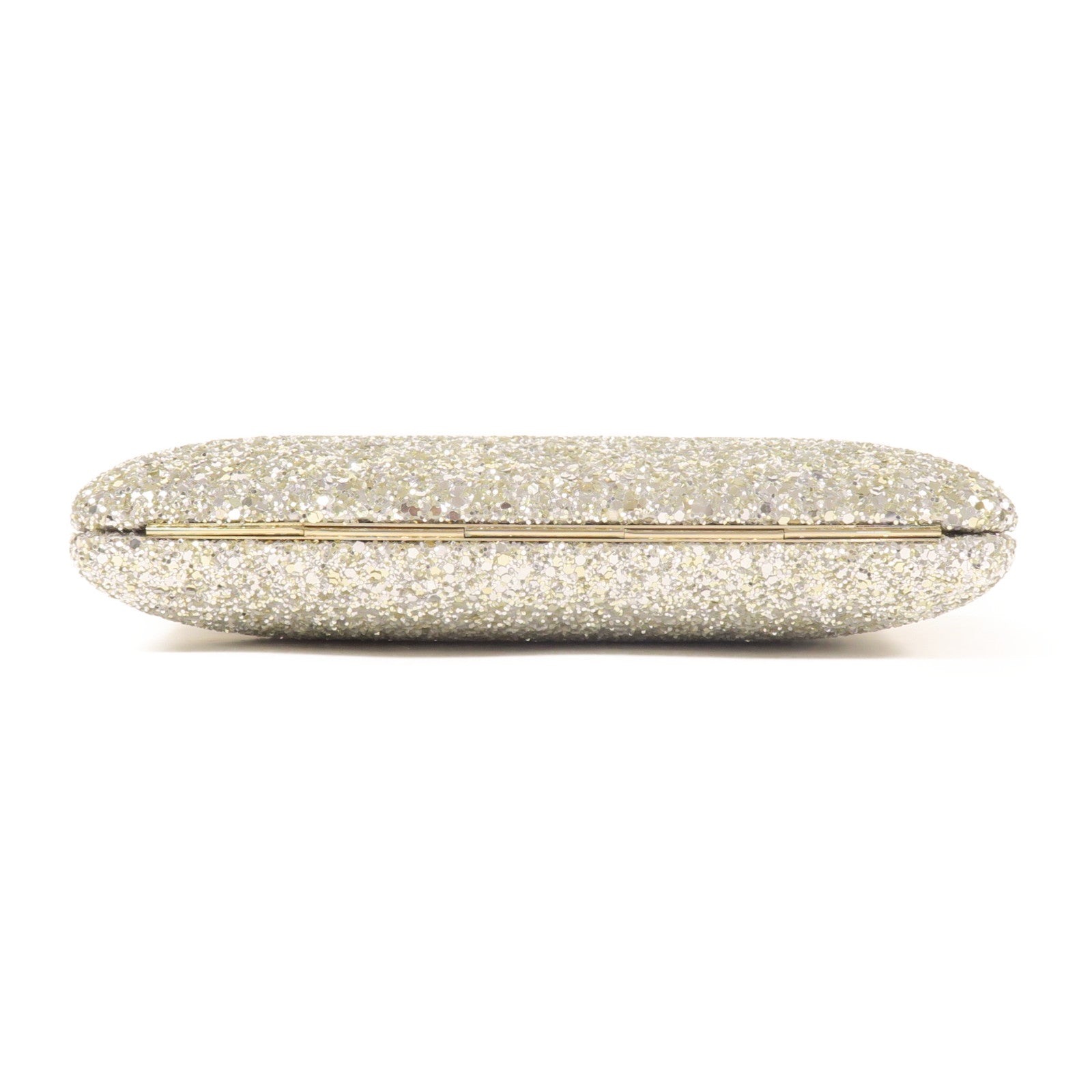 JIMMY CHOO 珠片Ellipse金扣鏈帶肩背袋