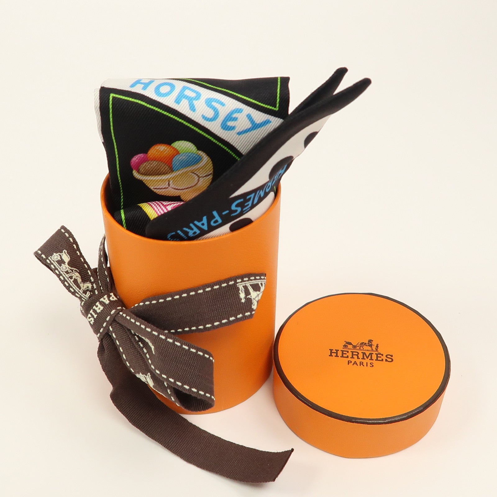 HERMES 絲質Twilly絲巾