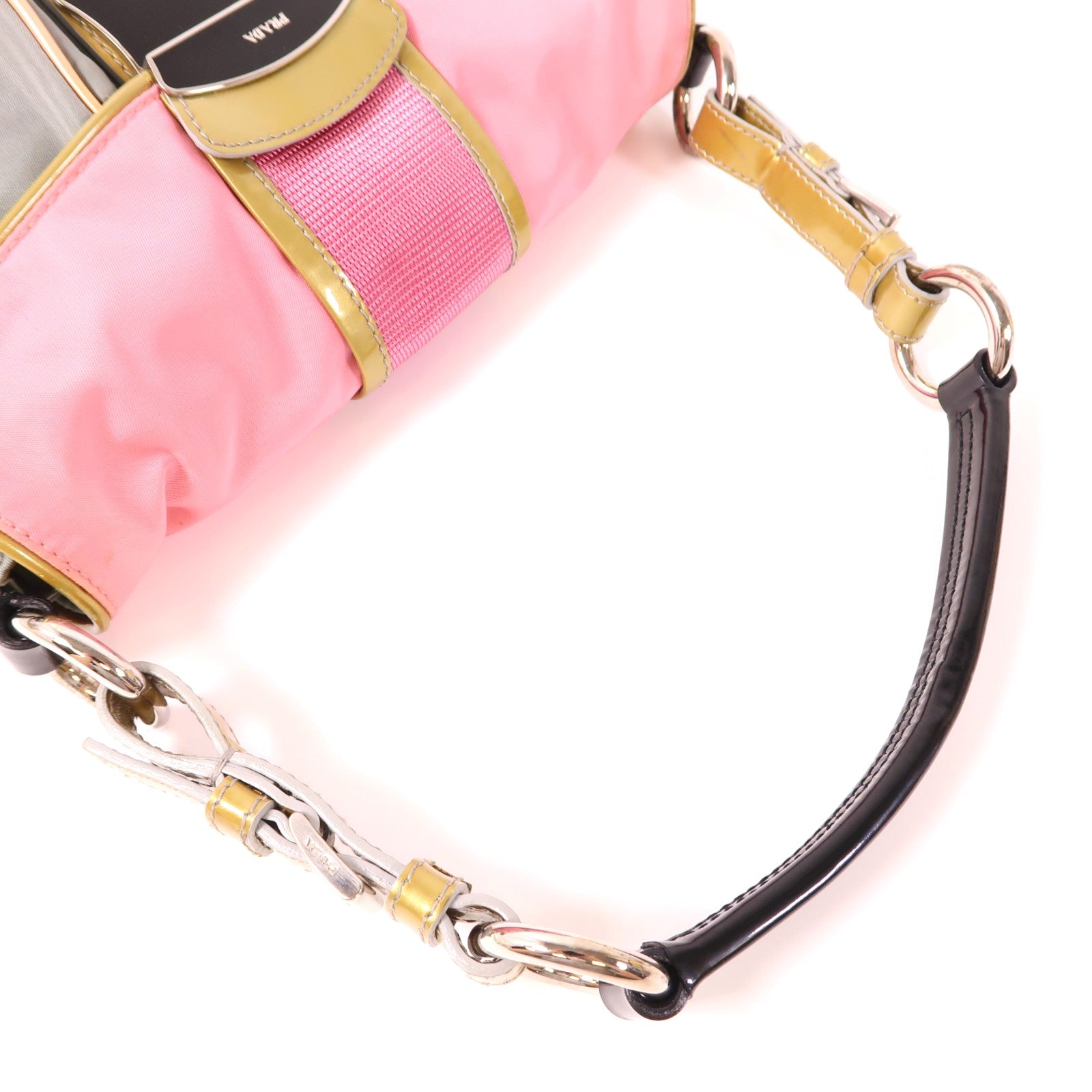 PRADA 尼龍Tote Bag銀扣手挽袋