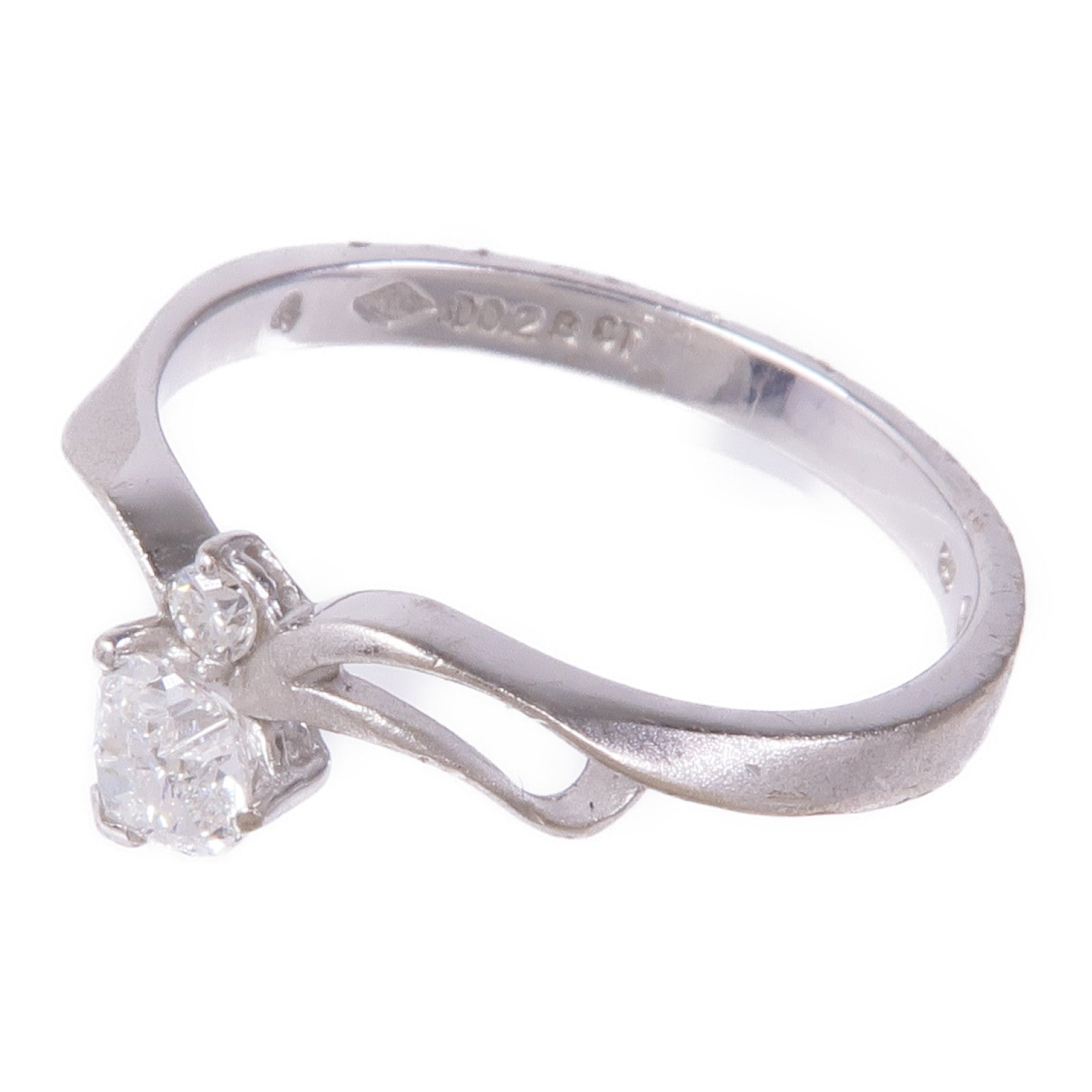 JEWELRY 【激減優惠】18K白金Diamond Ring鑽石戒指US#6.25