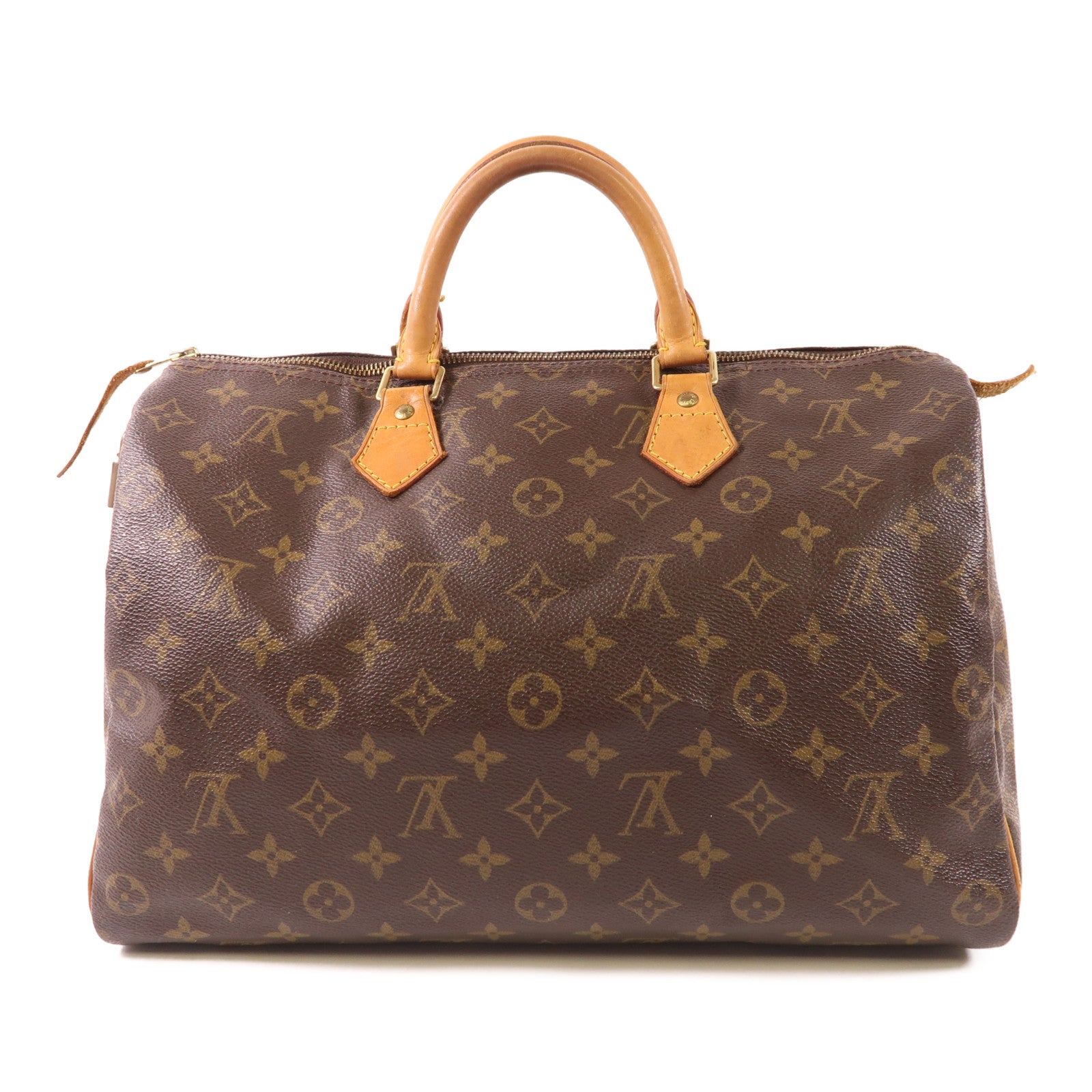 LOUIS VUITTON Monogram Speedy 35金扣手挽袋