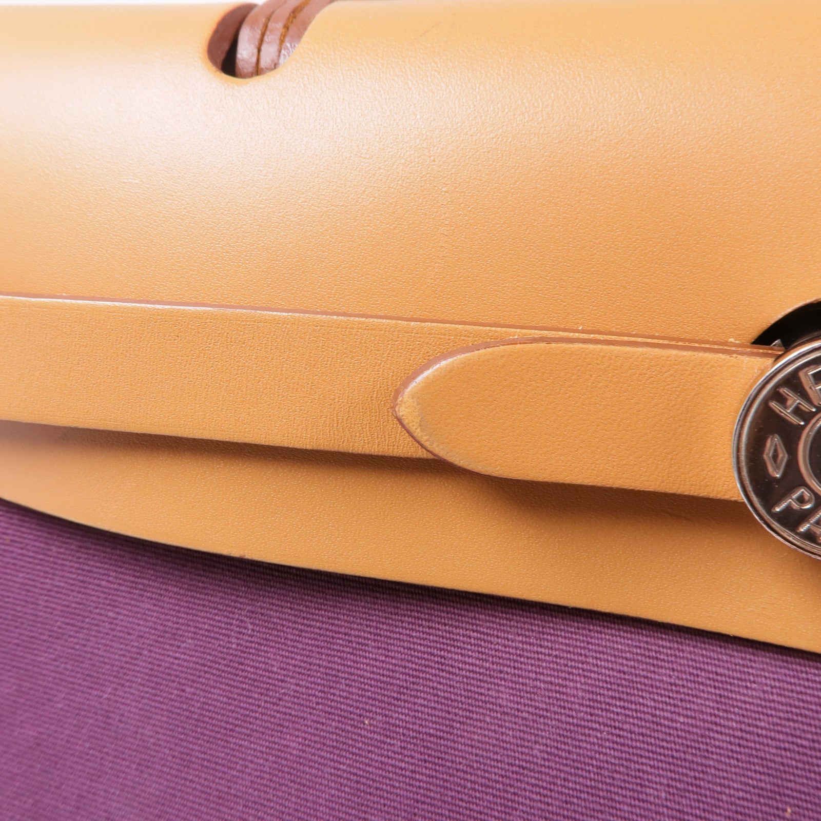 HERMES 【激減優惠】帆布Herbag PM手挽肩背兩用袋Purple