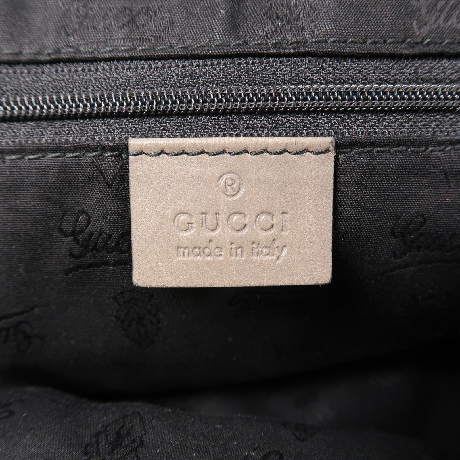 GUCCI 牛皮皮革Sukey Tote Handbag銀扣手挽袋灰色