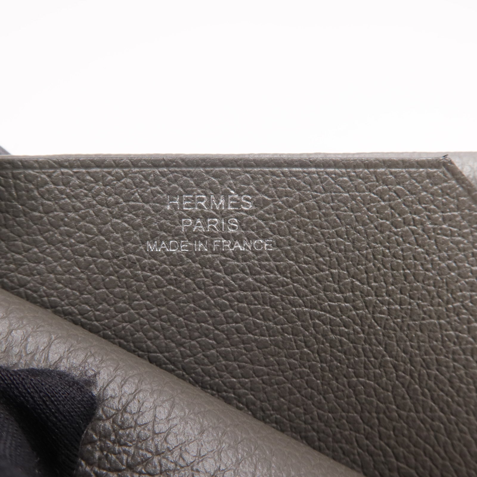 HERMES Evercolor皮革H Sellier Card Holder卡片套 Vert de Gris