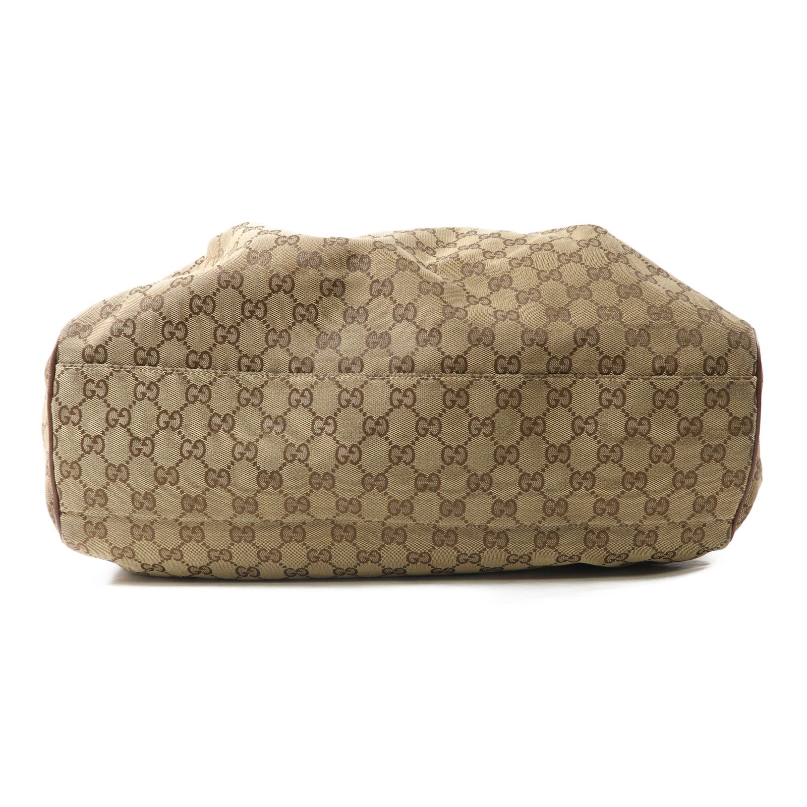 GUCCI GG GHW Sukey Hobo Shoulder Bag 211943 Canvas Brown