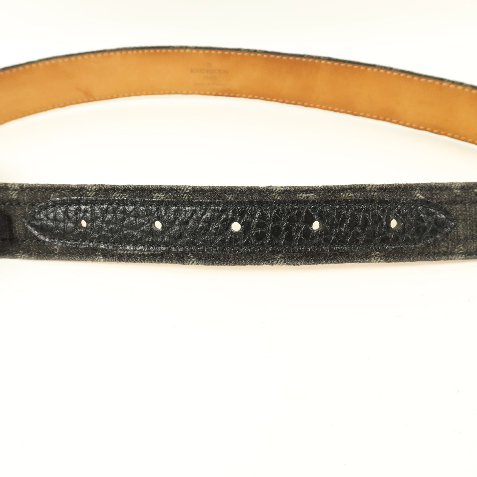 LOUIS VUITTON Monogram Denim Ceinture Belt皮帶