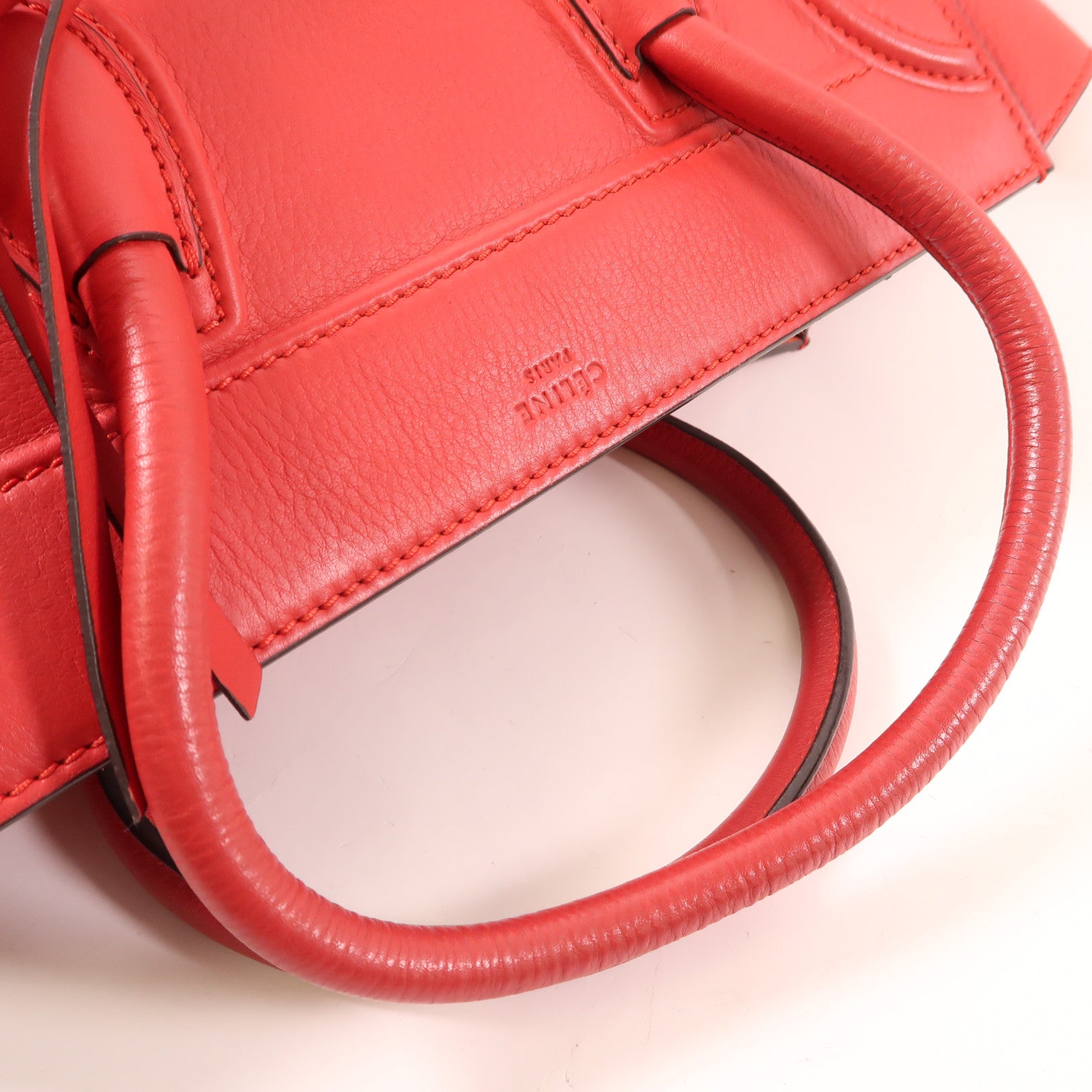 CELINE 牛皮皮革Square Phantom手挽袋