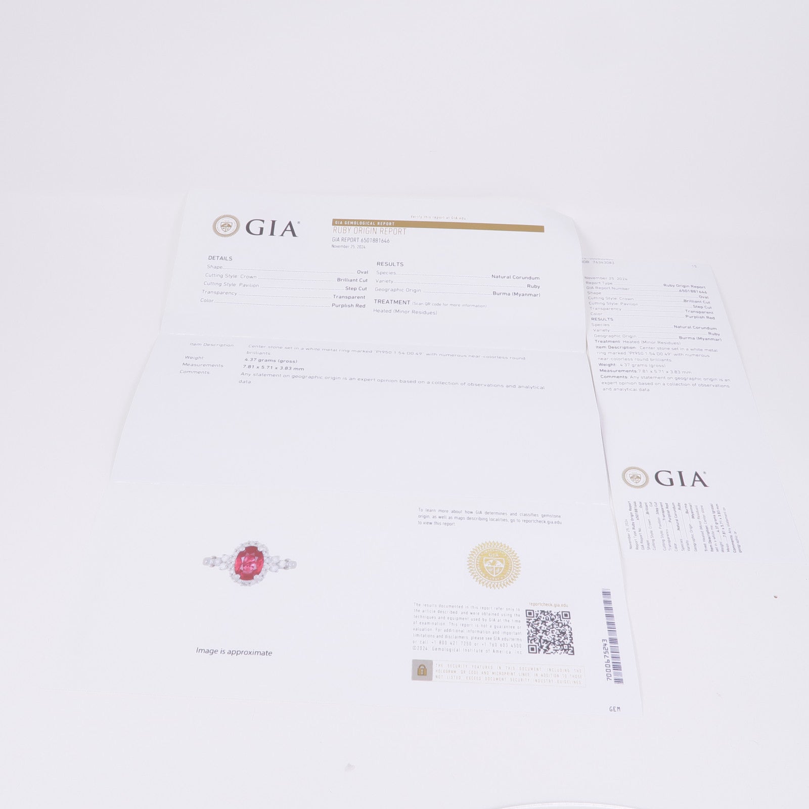 JEWELRY 【激減優惠】PT950鉑金Ruby/Diamond Ring紅寶石/鑽石戒指US#6