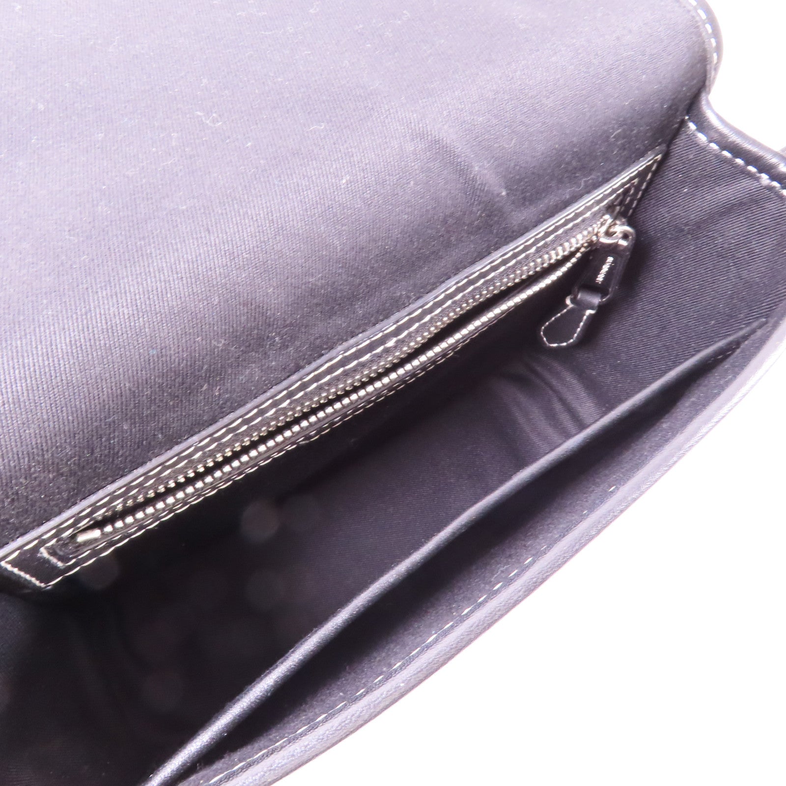 BURBERRY 塗層帆布Shoulder Bag銀扣肩背袋啡色/黑色