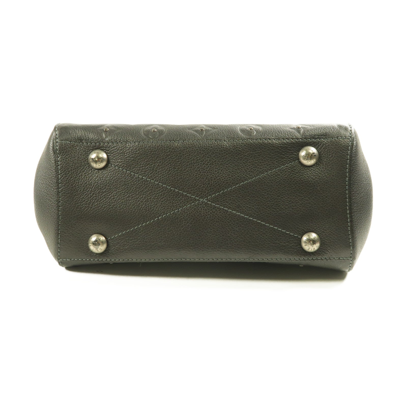 LOUIS VUITTON Monogram Empreinte Montaigne BB Studs銀扣手挽肩背兩用袋