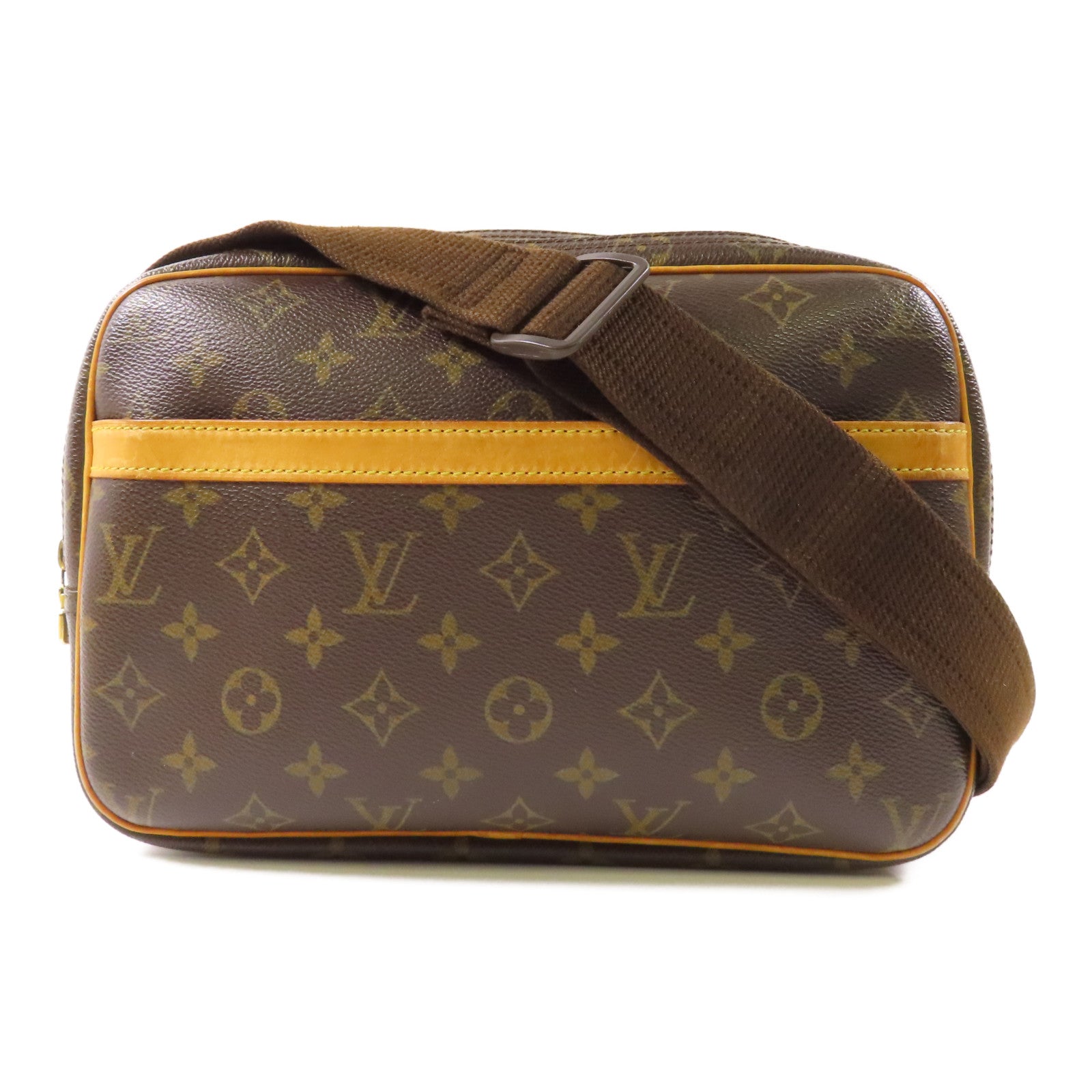 LOUIS VUITTON Monogram Reporter PM金扣肩背袋