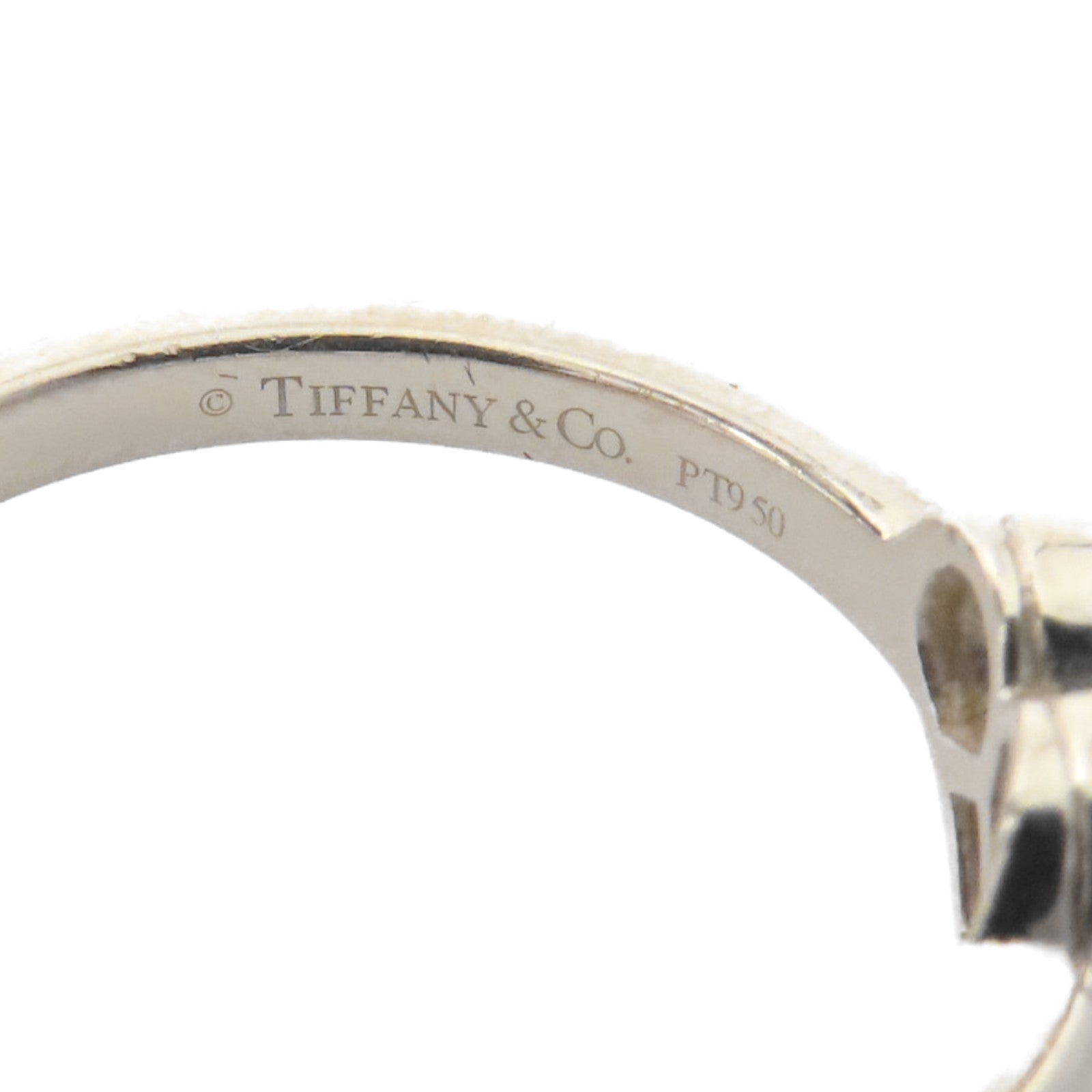 TIFFANY¡®CO Diamond Heart Ring PT950 Platinum US#6