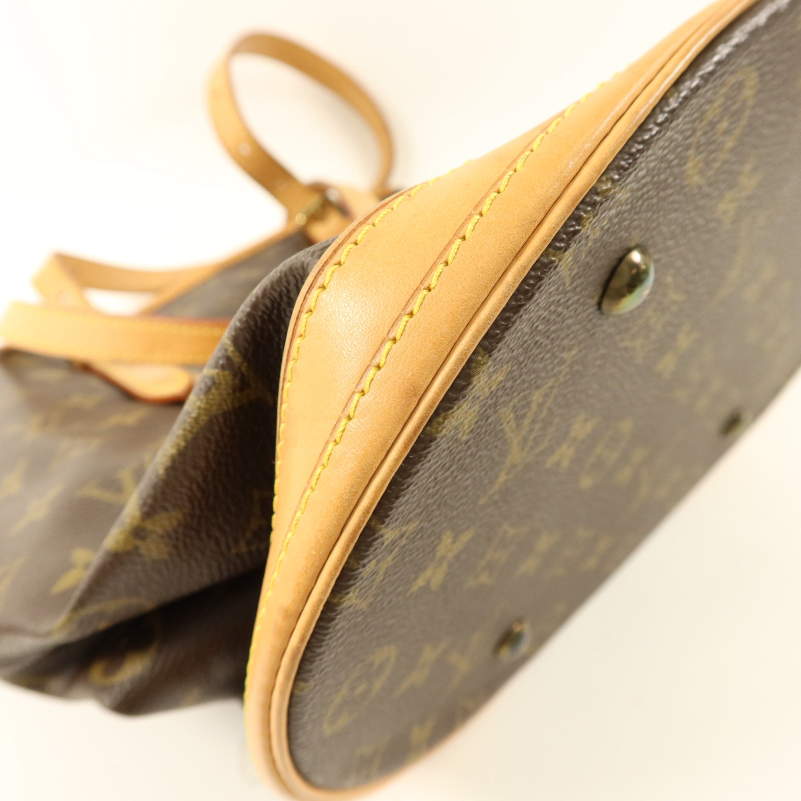 LOUIS VUITTON Monogram Bucket GM金扣手挽袋