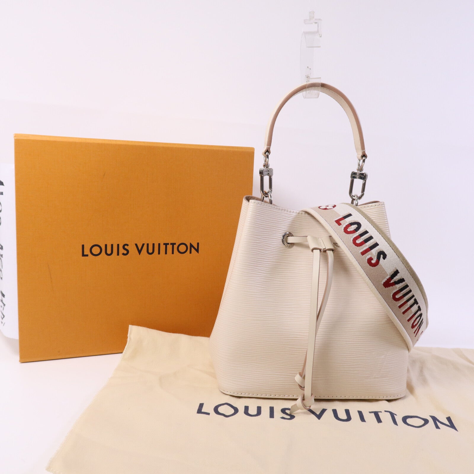 LOUIS VUITTON Epi Neo Noe銀扣手挽肩背兩用袋