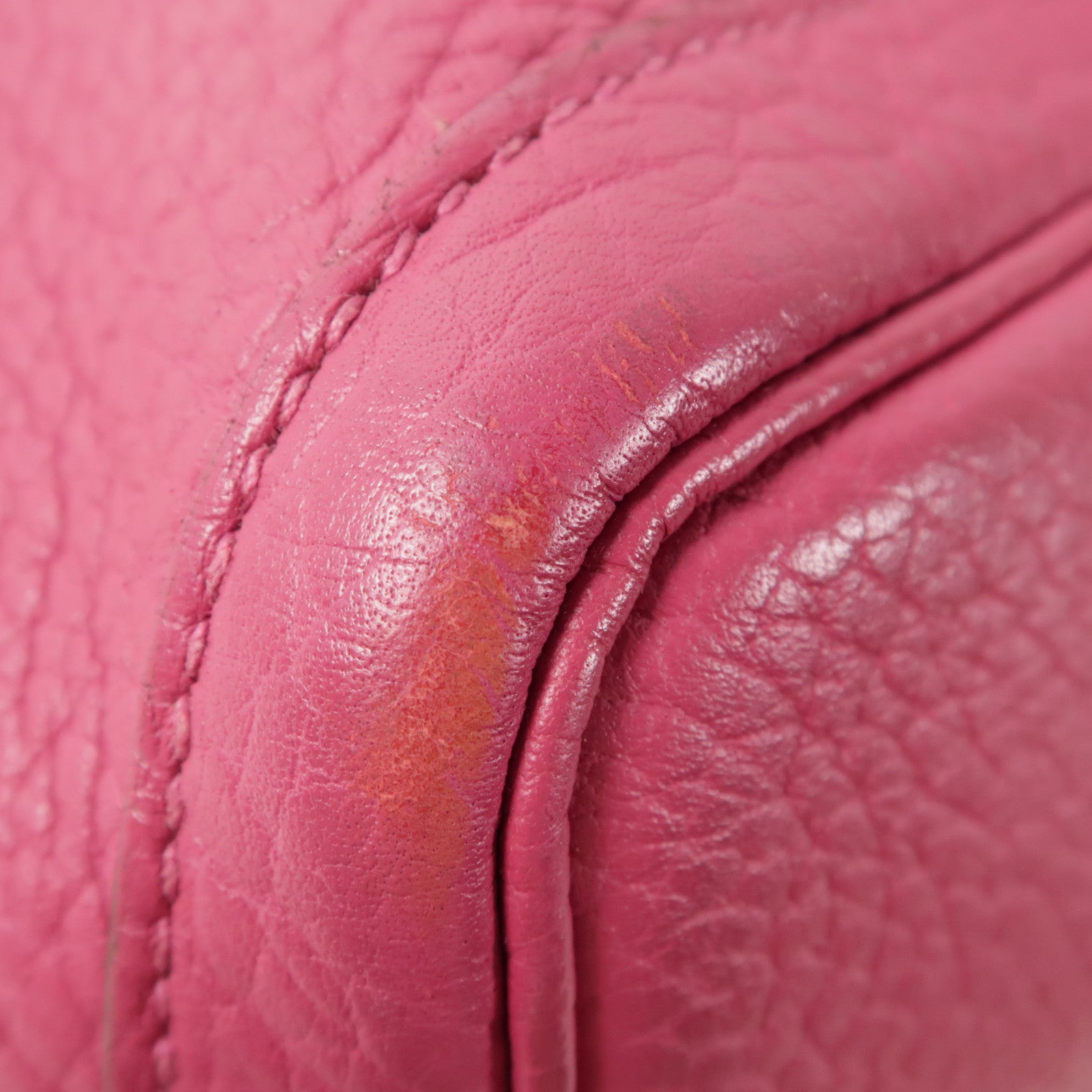 HERMES Negonda皮革Garden Party PM銀扣手挽袋Rubis紅色