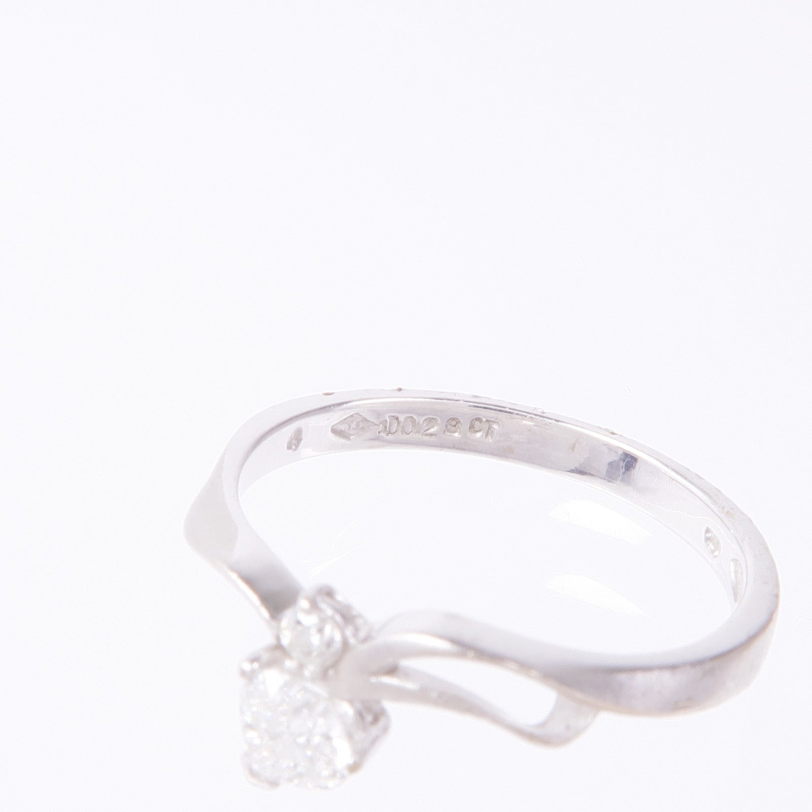 JEWELRY 【激減優惠】18K白金Diamond Ring鑽石戒指US#6.25
