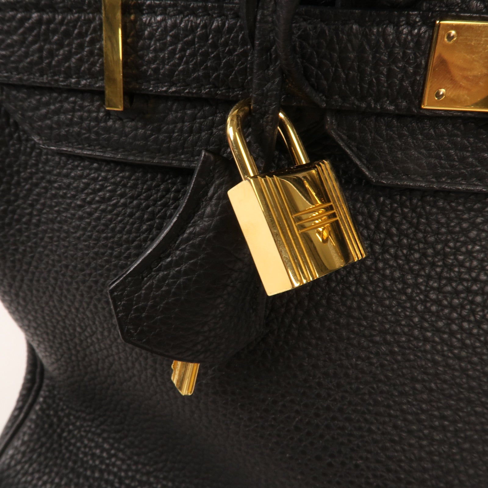 HERMES Togo皮革Birkin 30金扣手挽袋Noir