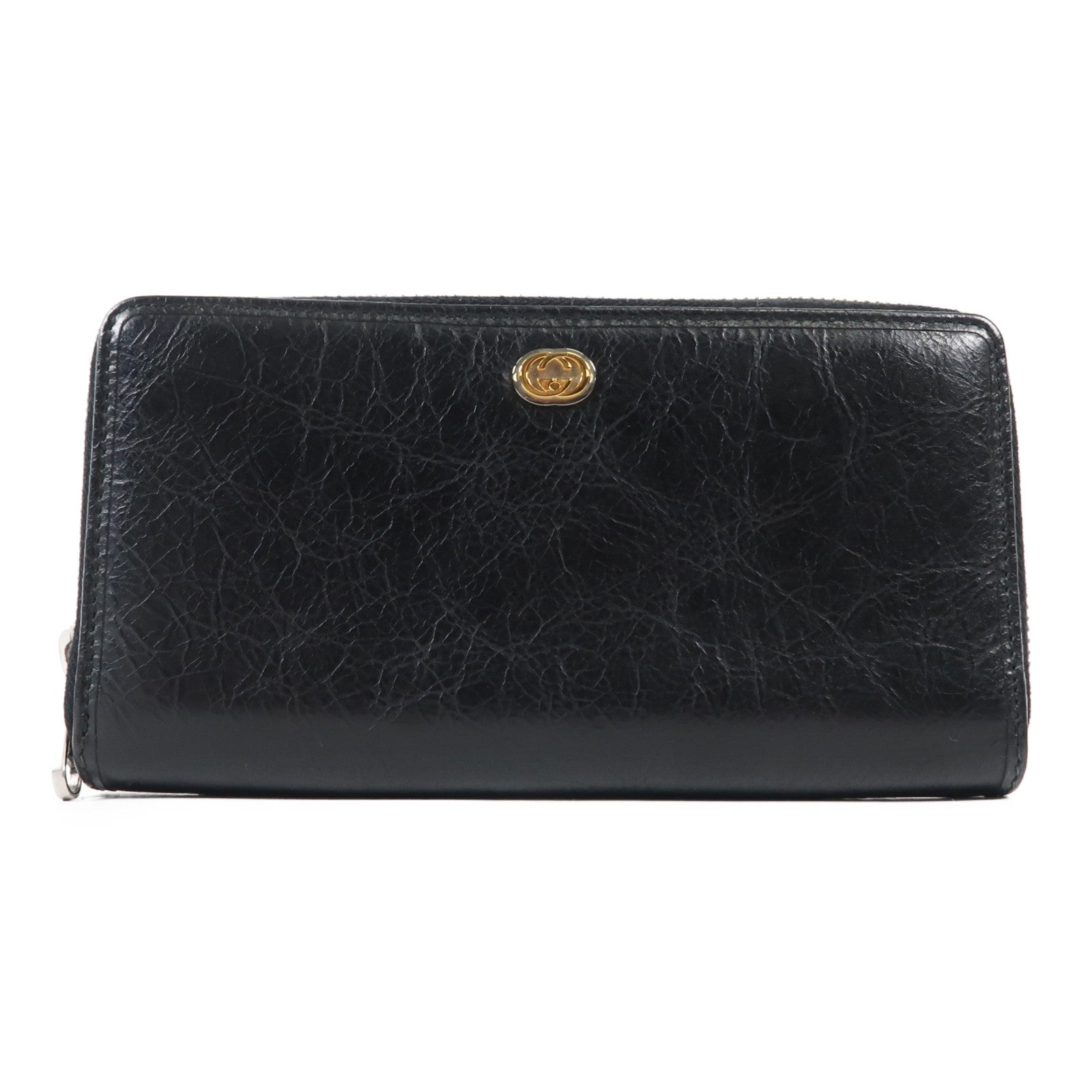 GUCCI 牛皮皮革Long Wallet金扣長錢包