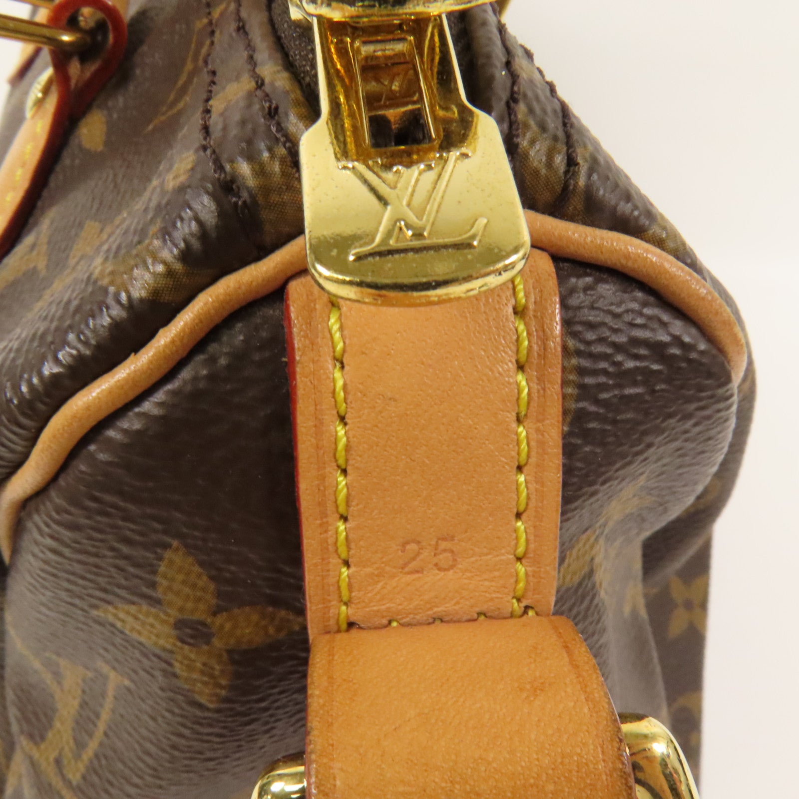 LOUIS VUITTON Monogram Speedy Bandouliere 25金扣手挽肩背兩用袋