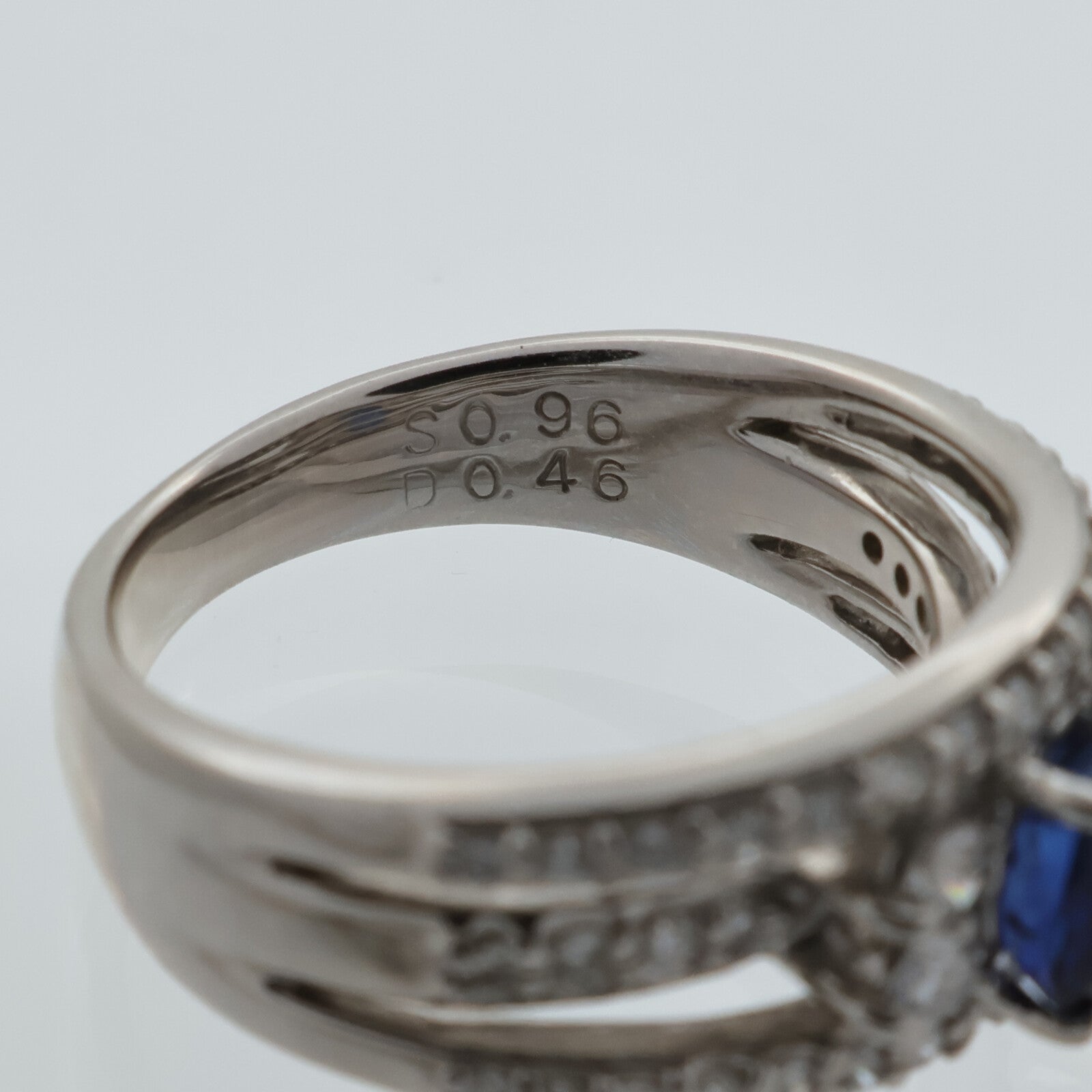 JEWELRY PT900鉑金/藍寶石Sapphire鑽石戒指