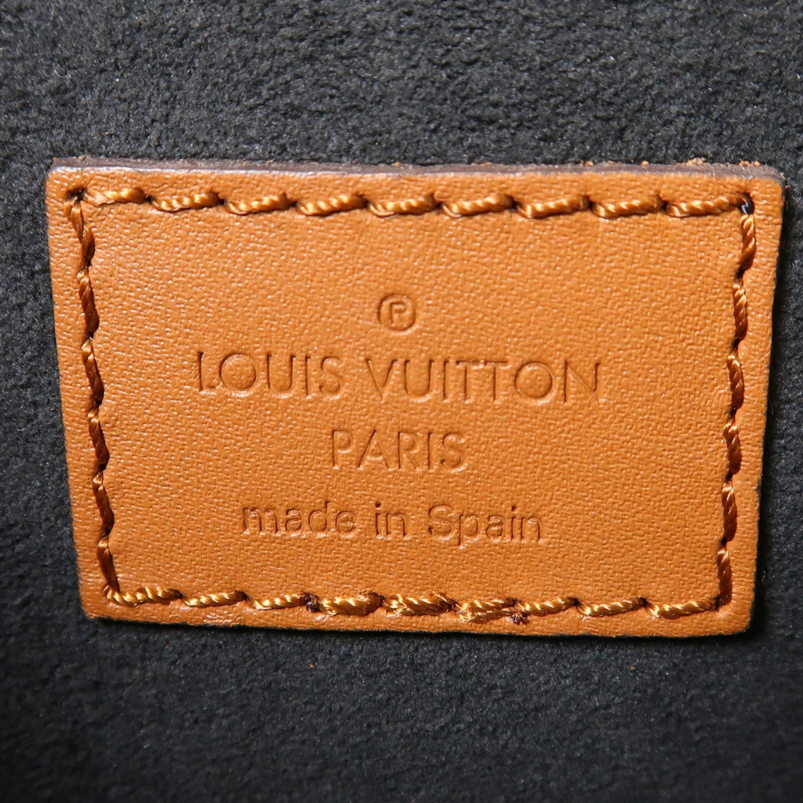 LOUIS VUITTON Monogram/Monogram Reverse Dauphine MM金扣手挽肩背兩用袋棕色