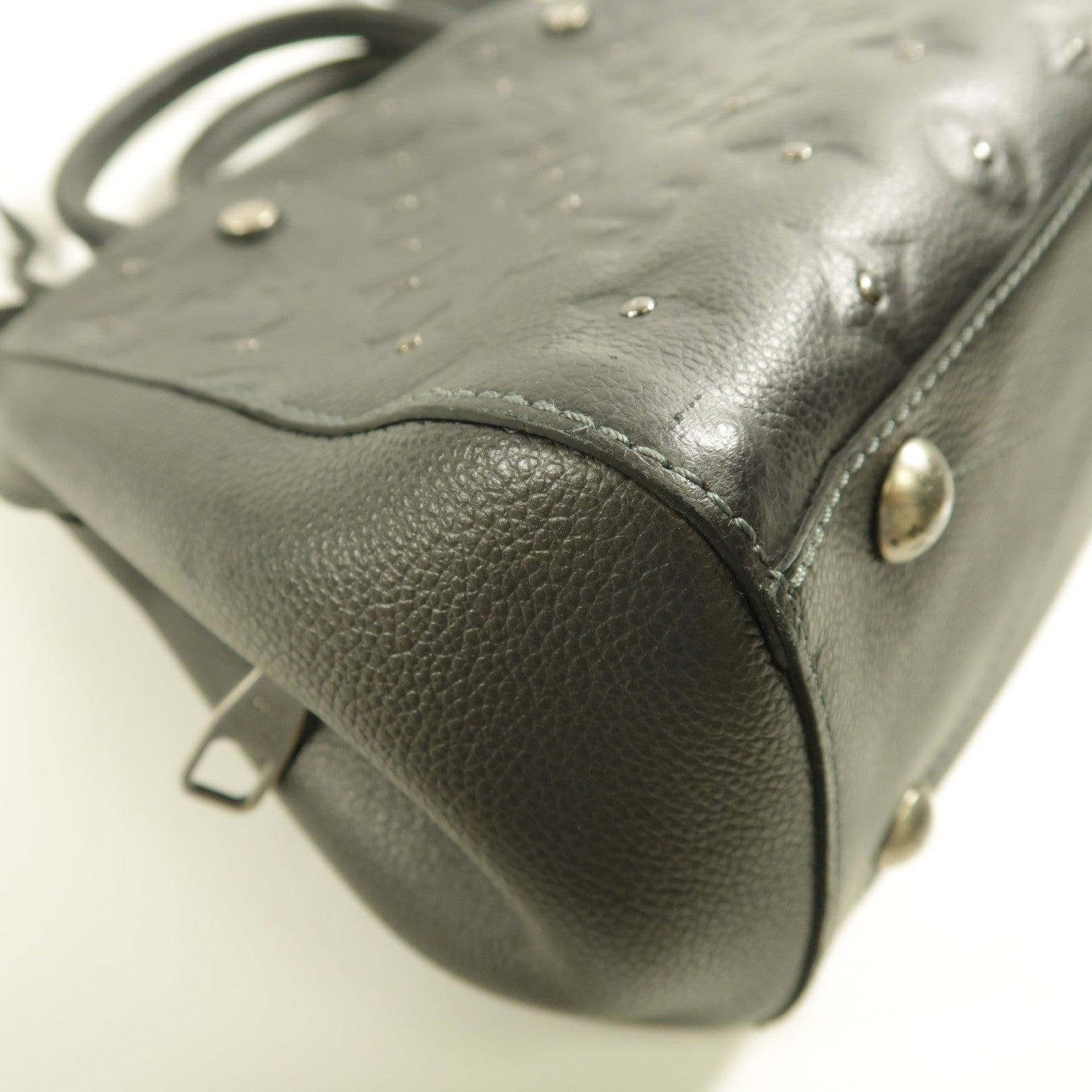 LOUIS VUITTON Monogram Empreinte Montaigne BB Studs銀扣手挽肩背兩用袋