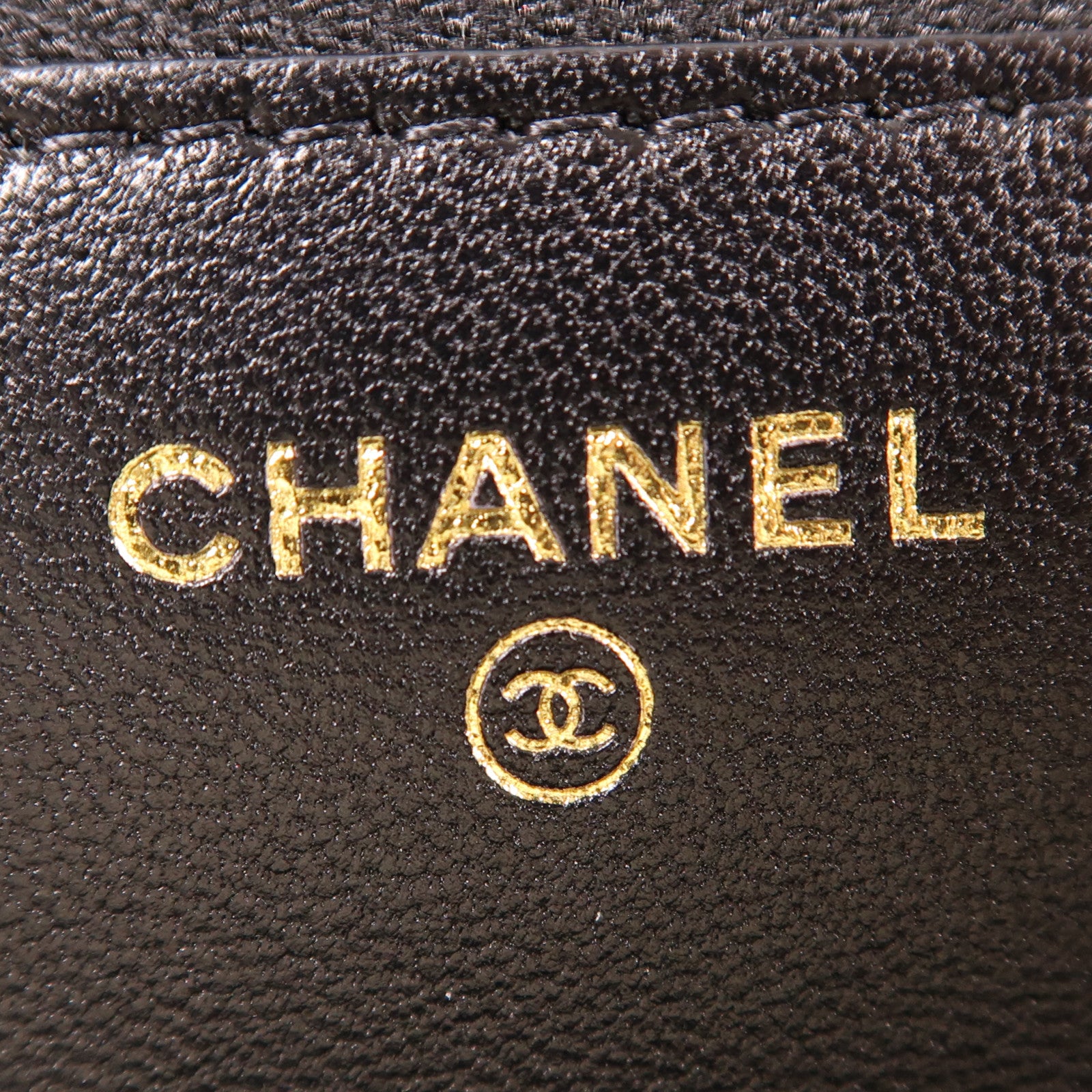 CHANEL 羊皮皮革WOC Wallet On Chain金扣鏈帶肩背袋
