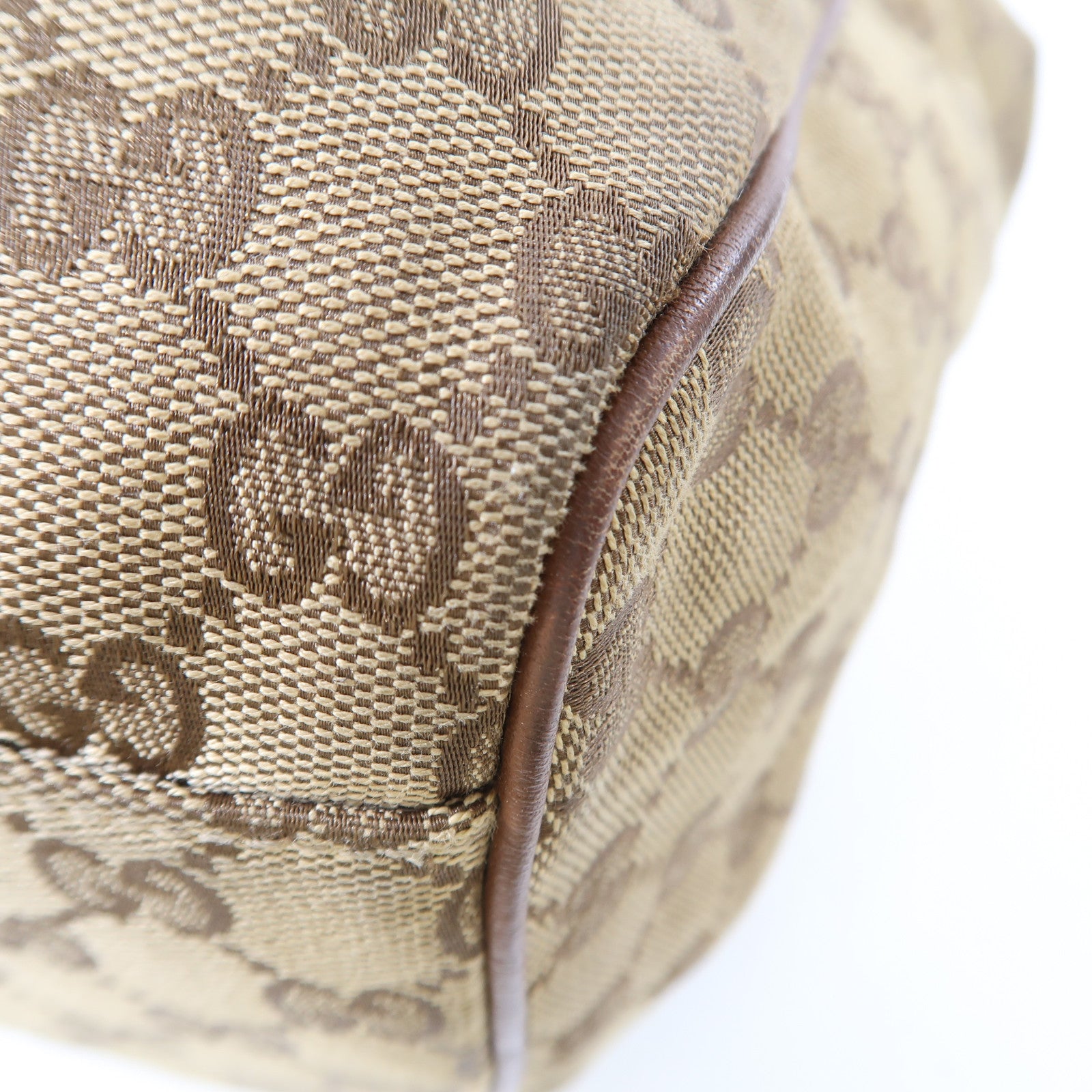 GUCCI GG GHW Sukey Hobo Shoulder Bag 211943 Canvas Brown