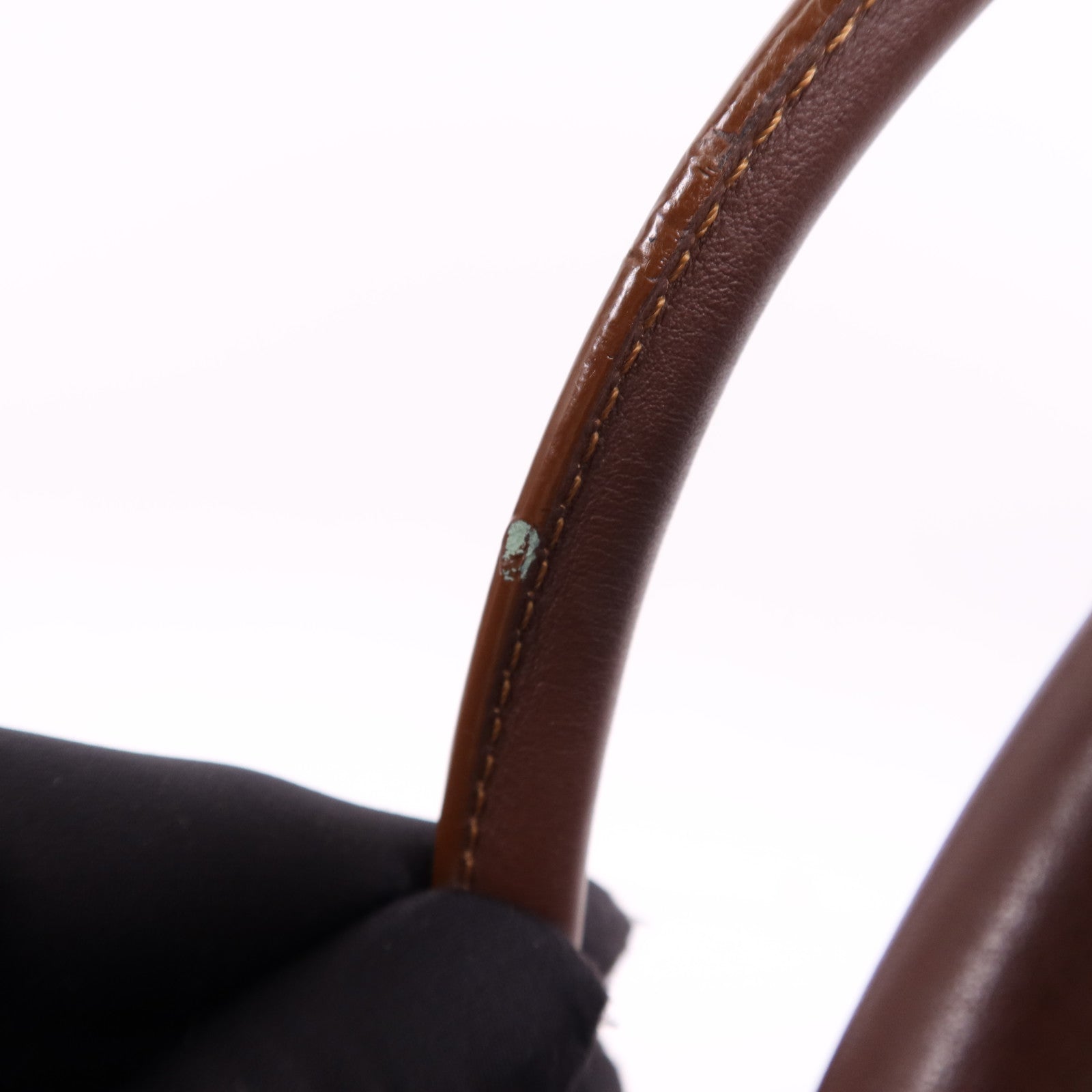 CELINE 牛仔布/皮革Macadam Hand Bag金扣手挽袋