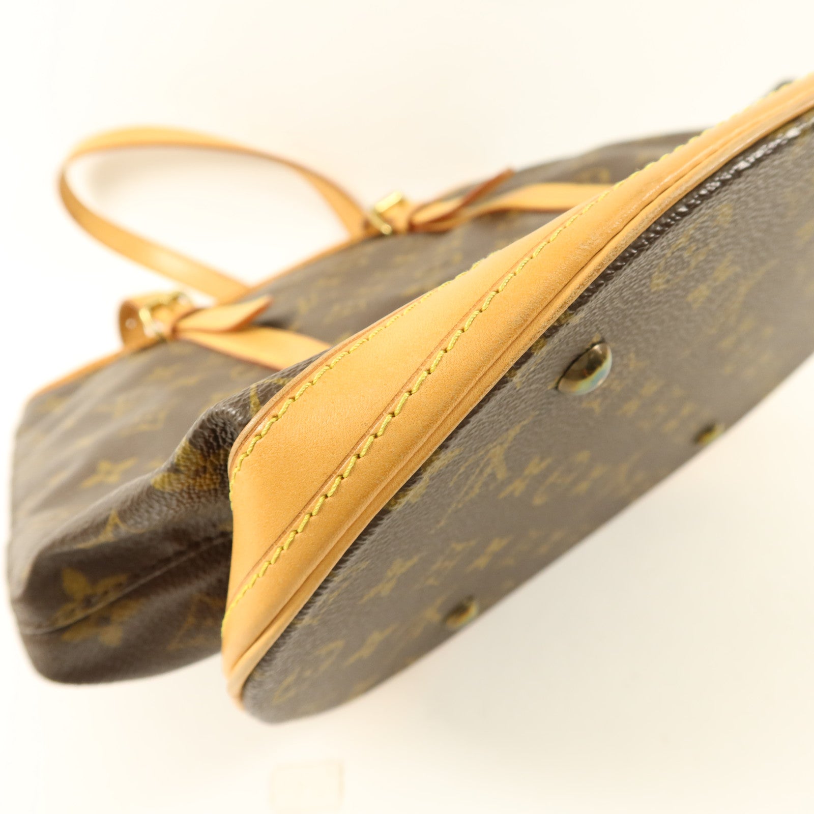 LOUIS VUITTON Monogram Bucket GM金扣手挽袋