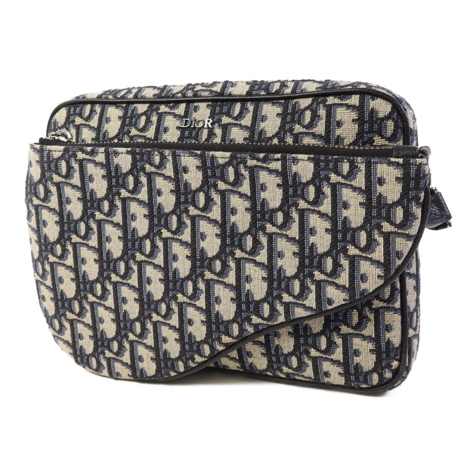 Dior 【激減優惠】帆布Shoulder Bag銀扣肩背袋