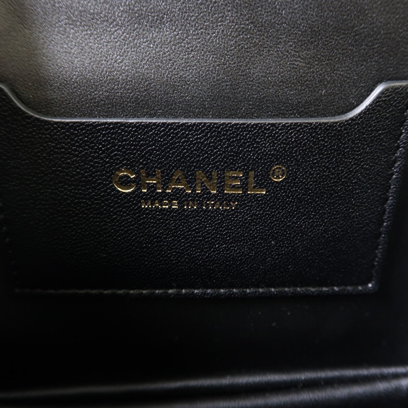 CHANEL 【激減優惠】牛皮皮革Chain Shoulder金扣肩背袋黑色