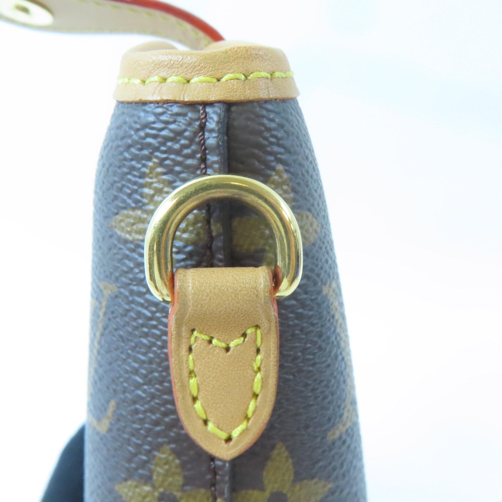 LOUIS VUITTON 【激減優惠】Monogram Fold Me Pouch金扣肩背袋啡色