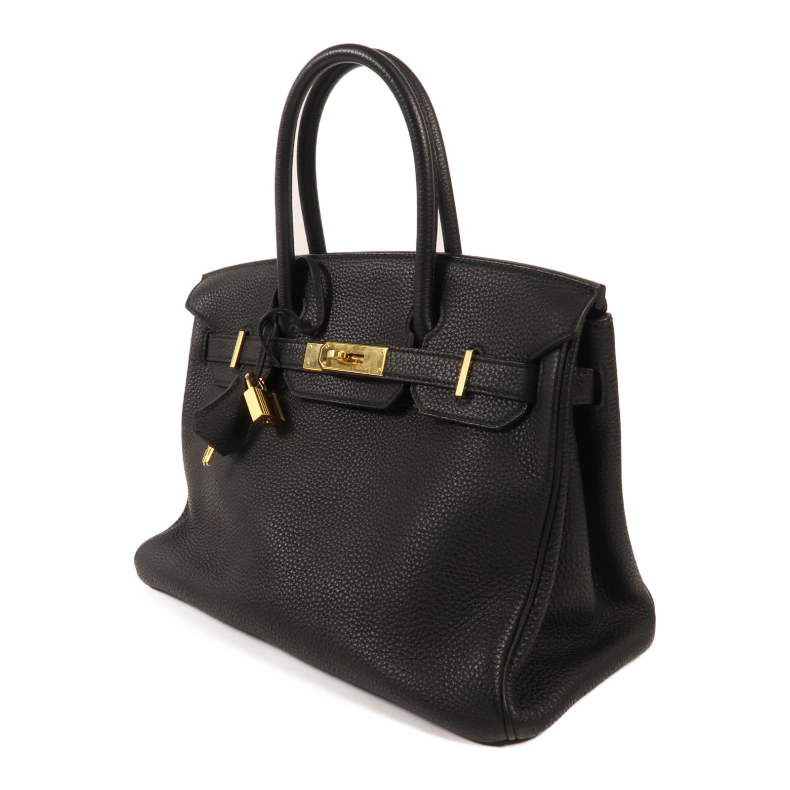 HERMES Togo皮革Birkin 30金扣手挽袋Noir