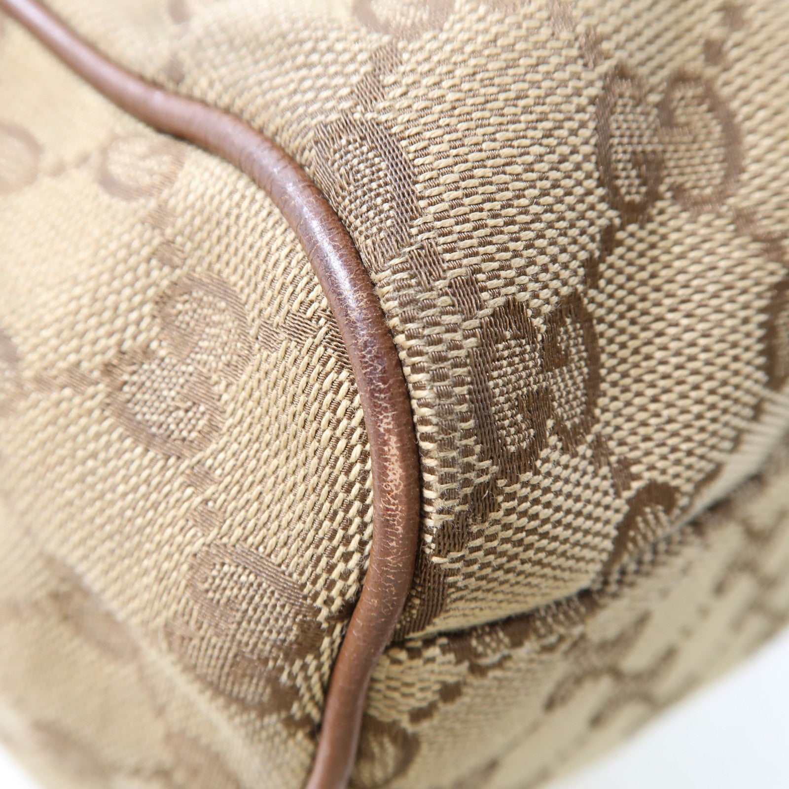 GUCCI GG GHW Sukey Hobo Shoulder Bag 211943 Canvas Brown