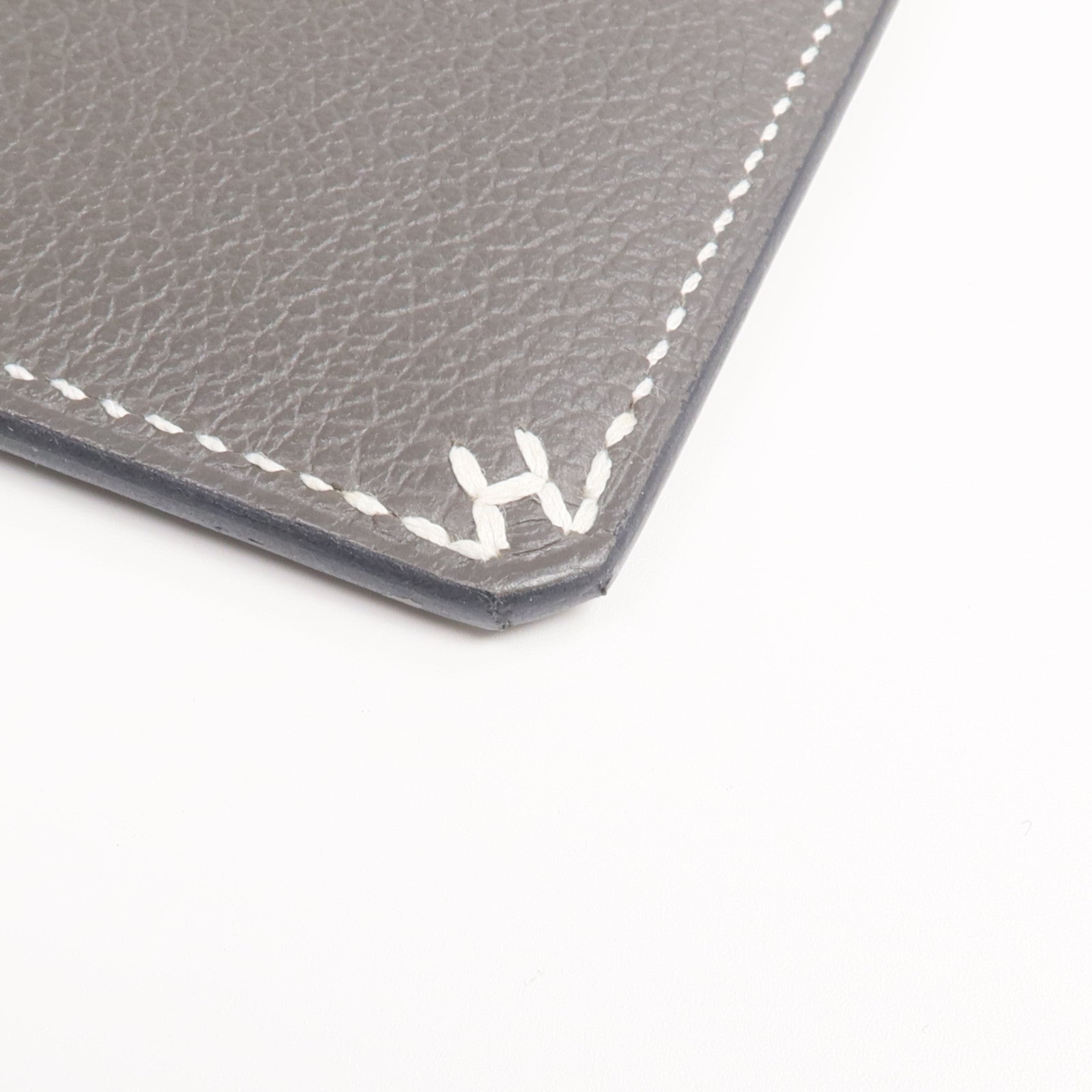 HERMES Evercolor皮革H Sellier Card Holder卡片套 Vert de Gris