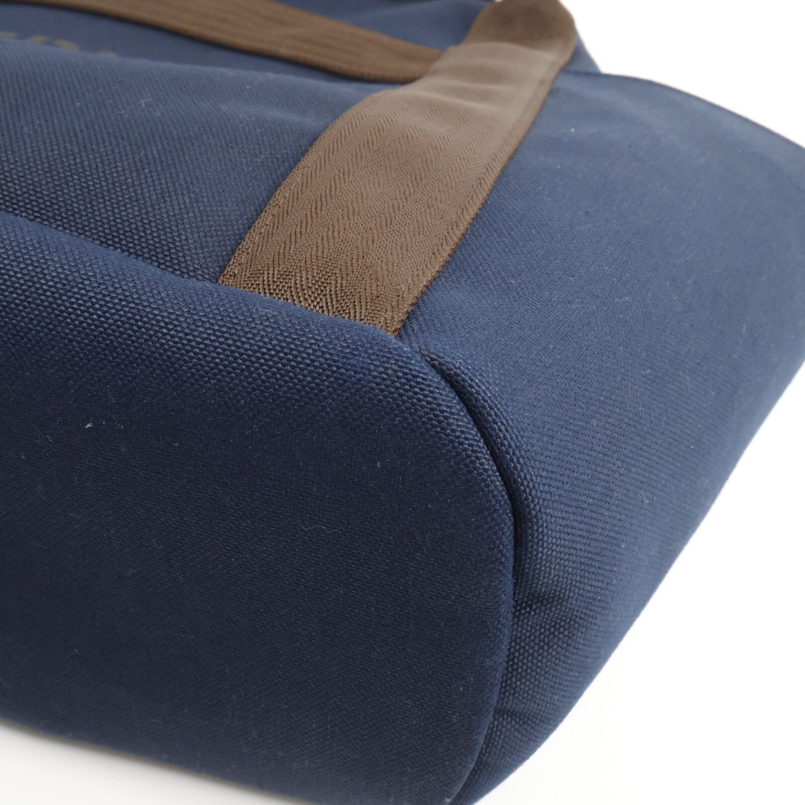 HERMES 帆布Sac De Pansage Groom手挽肩背兩用袋Navy/Feu