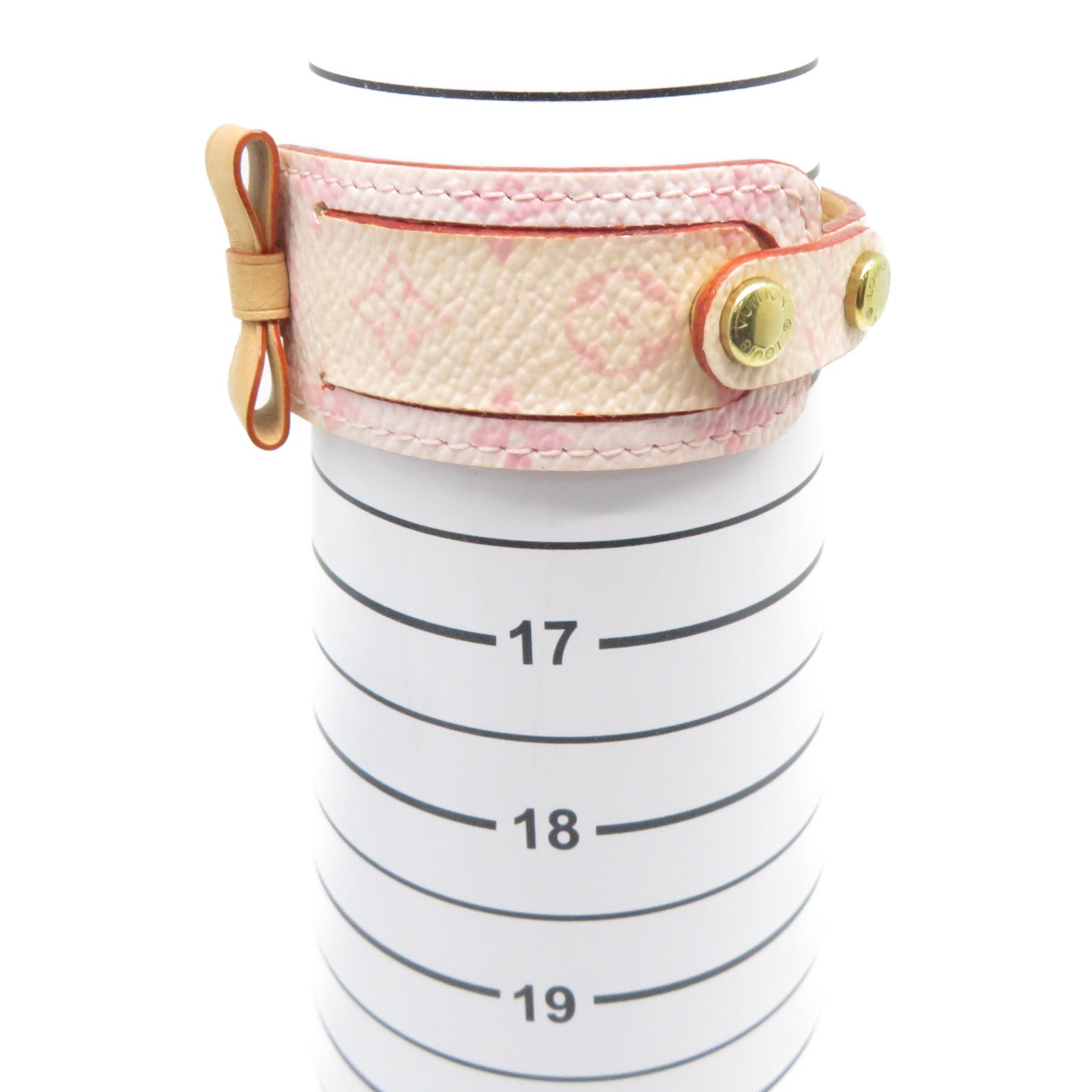 LOUIS VUITTON 【激減優惠】Monogram Bracelet金扣手鐲粉紅色