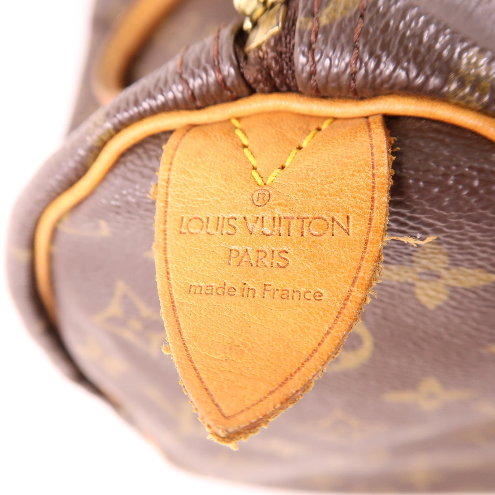 LOUIS VUITTON Monogram Speedy 35金扣手挽袋