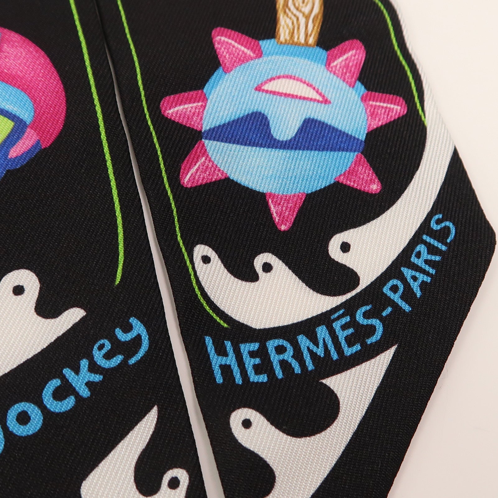 HERMES 絲質Twilly絲巾